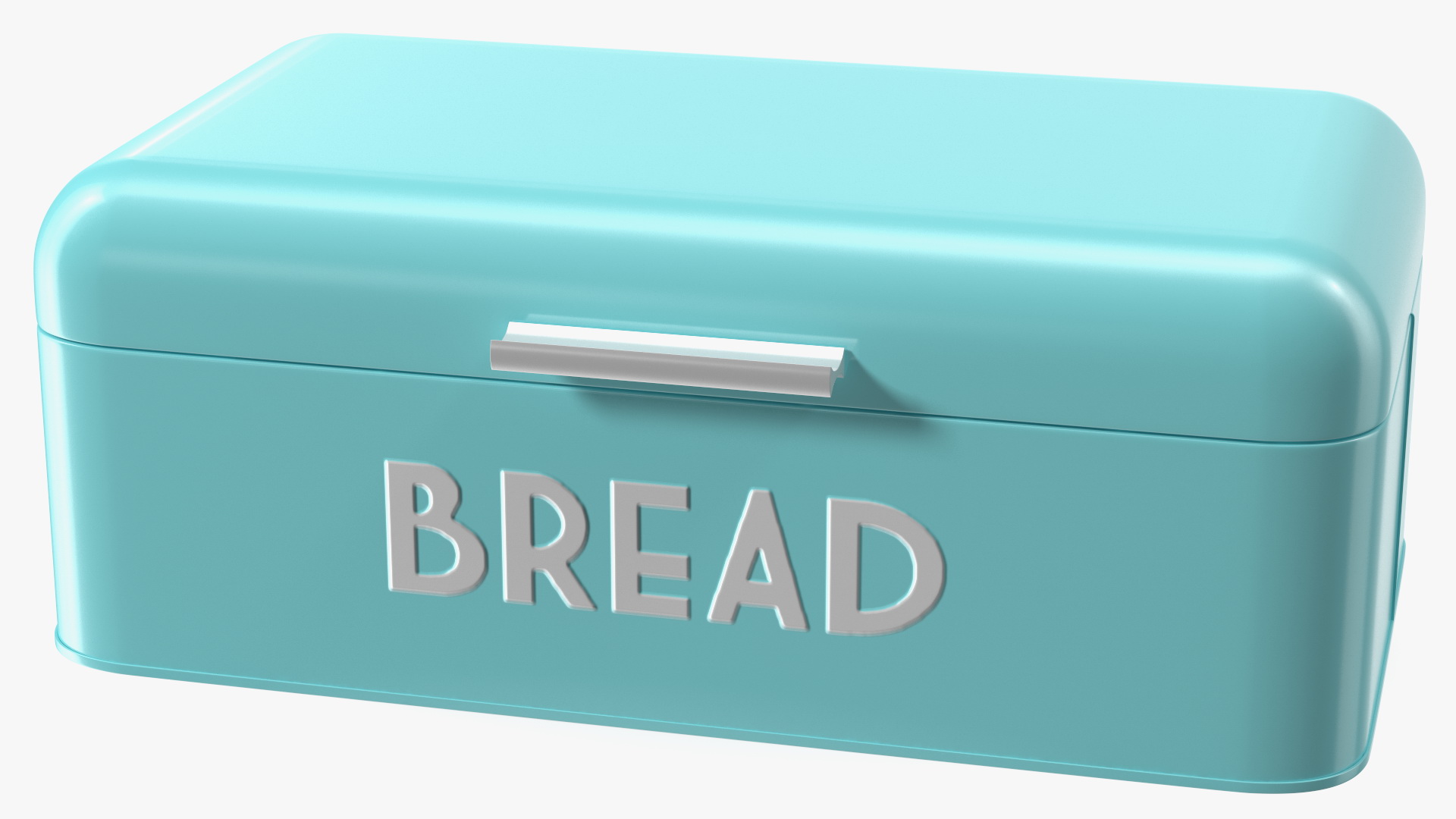 3D model Metal Bread Bin Blue