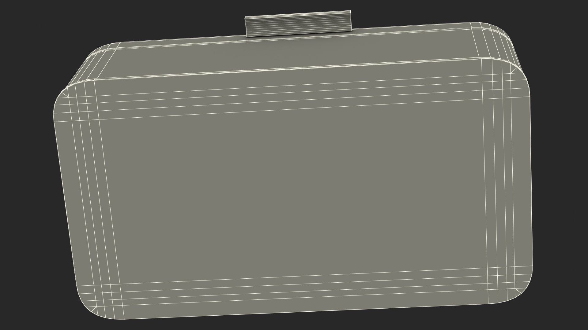 3D model Metal Bread Bin Blue