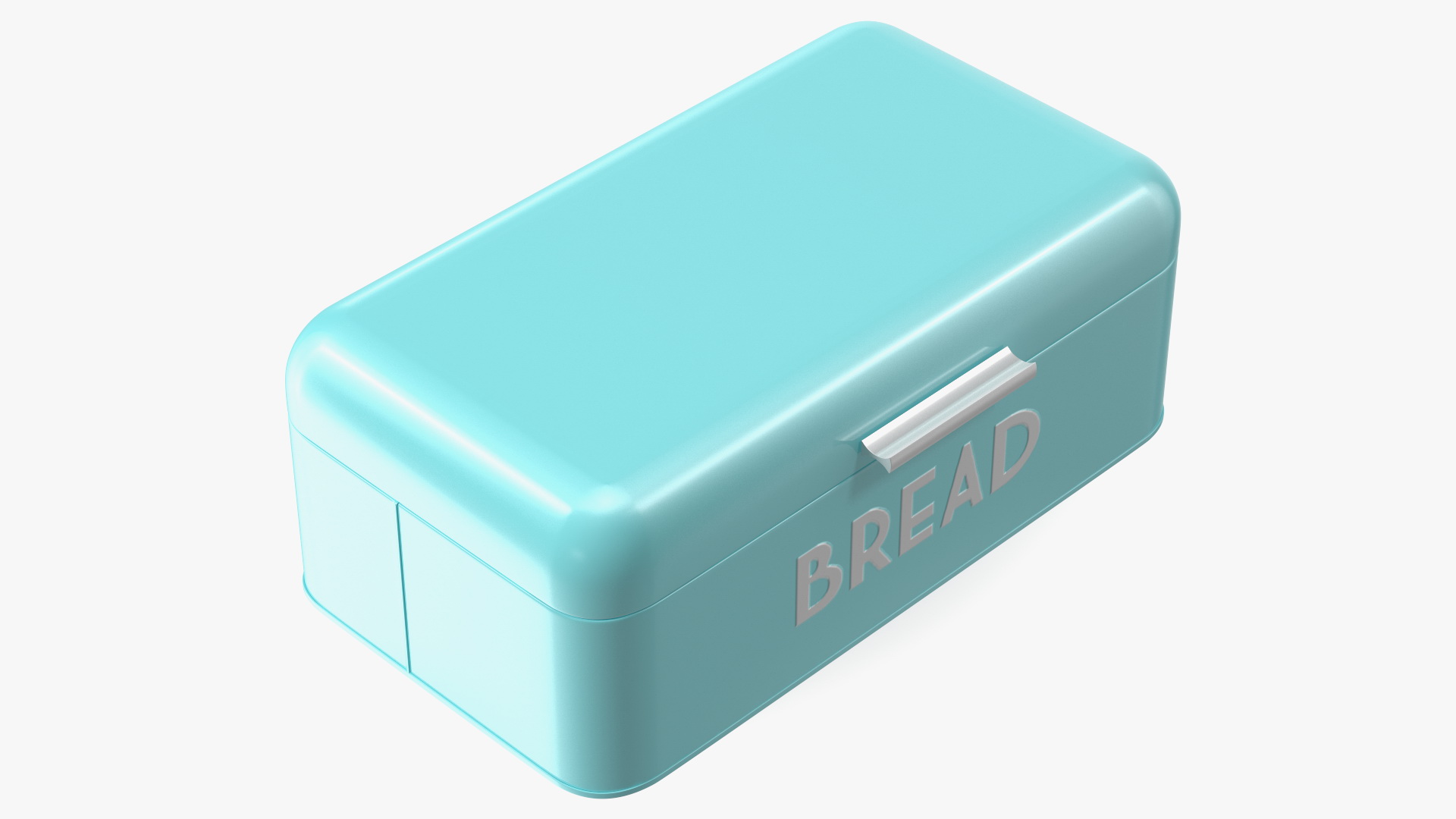 3D model Metal Bread Bin Blue