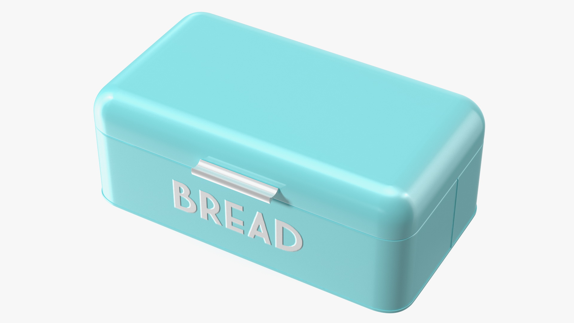 3D model Metal Bread Bin Blue