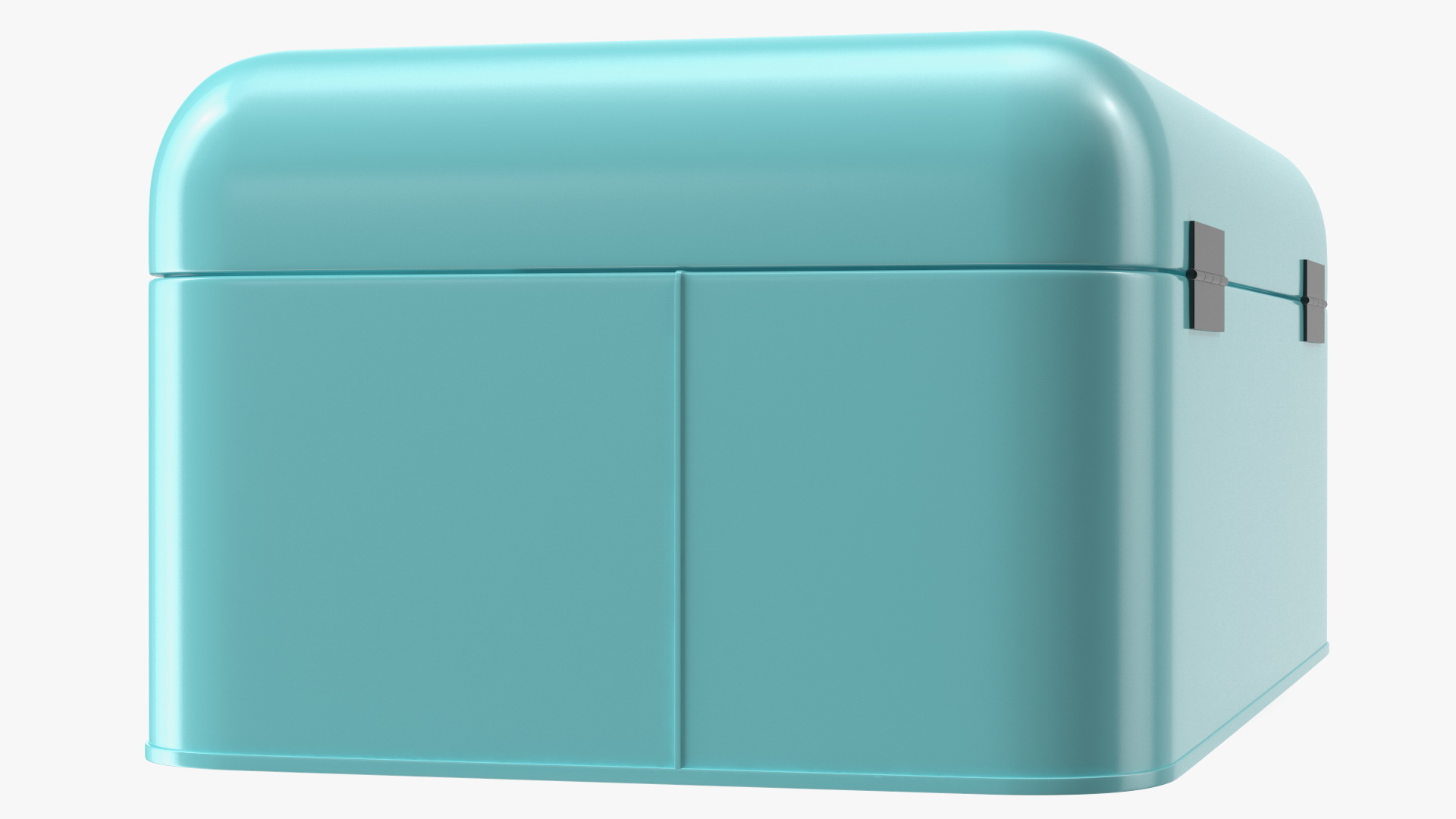 3D model Metal Bread Bin Blue