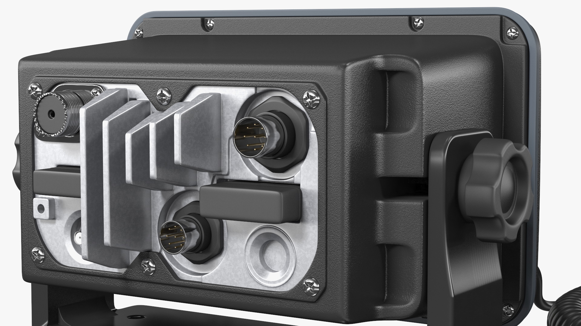 Marine VHF Radio Transceiver with Microphone 3D model