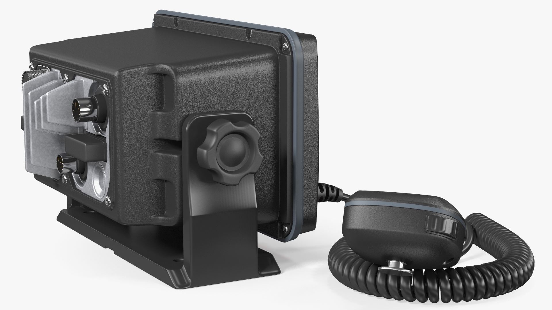 Marine VHF Radio Transceiver with Microphone 3D model
