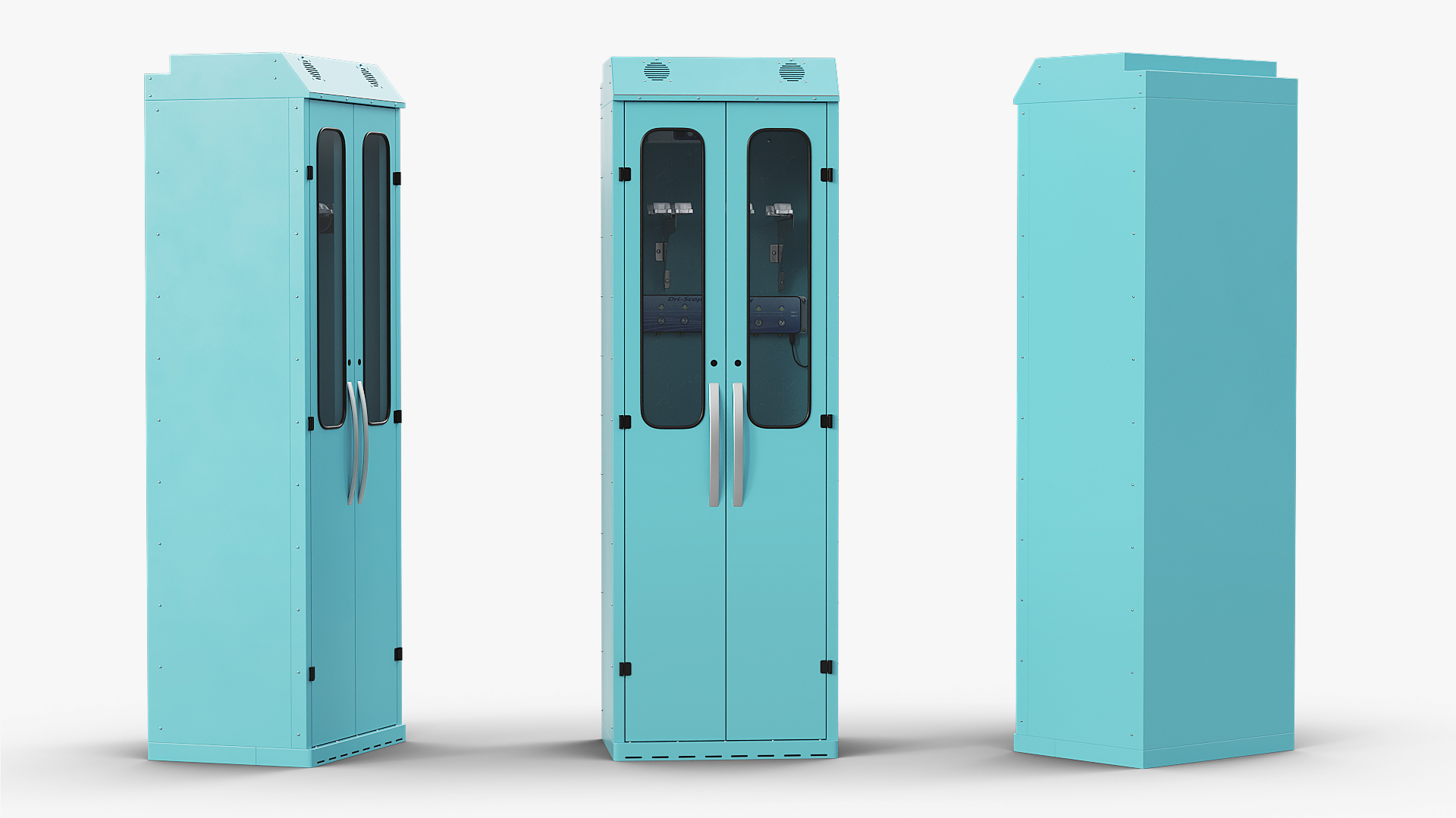 Double Door Endoscope Storage Drying Cabinet Blue - view 2