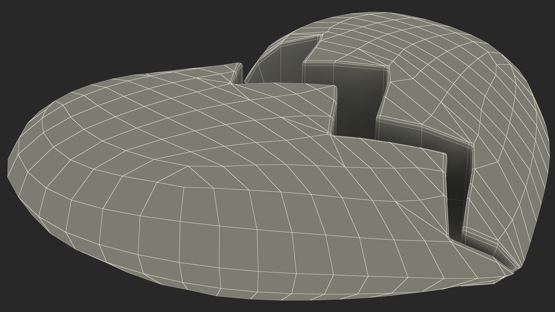 Cracked Heart Emoji 3D model