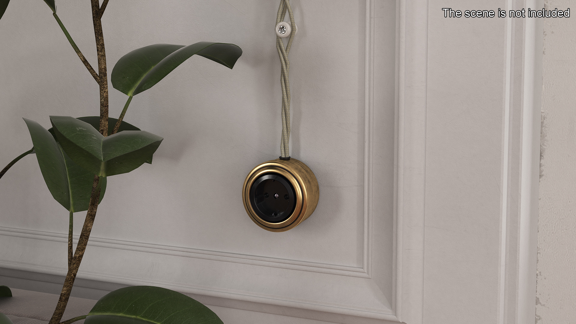 3D Retro Brass Electrical Set