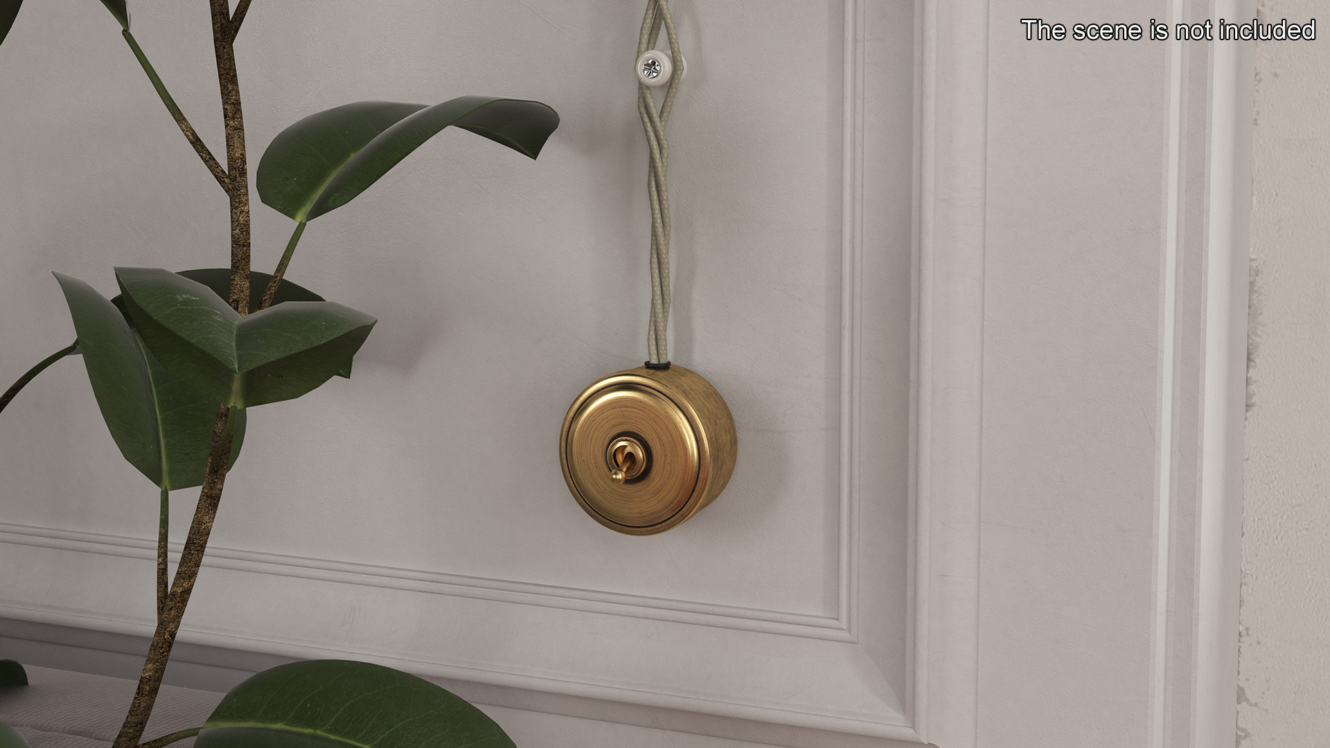 3D Retro Brass Electrical Set