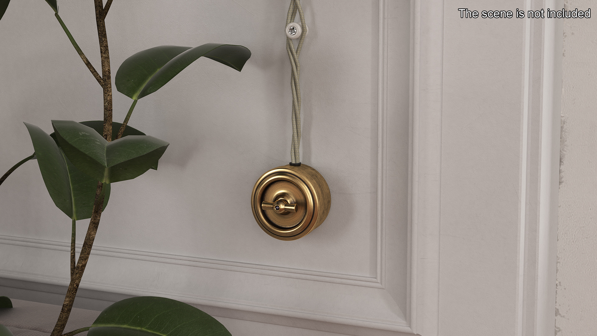 3D Retro Brass Electrical Set
