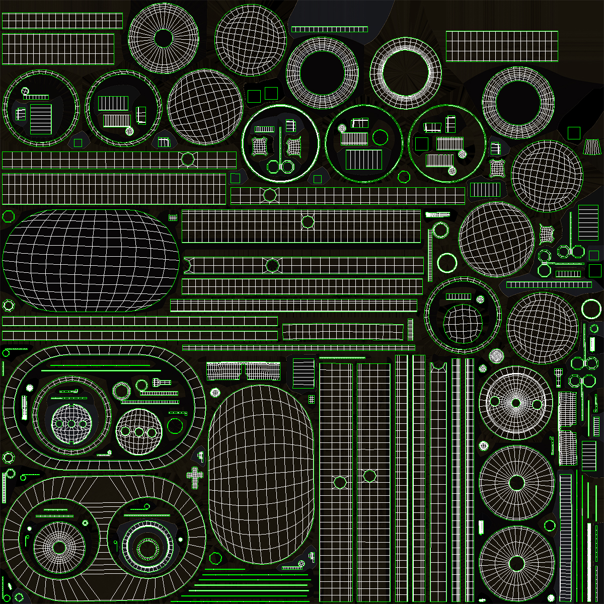 3D Retro Brass Electrical Set