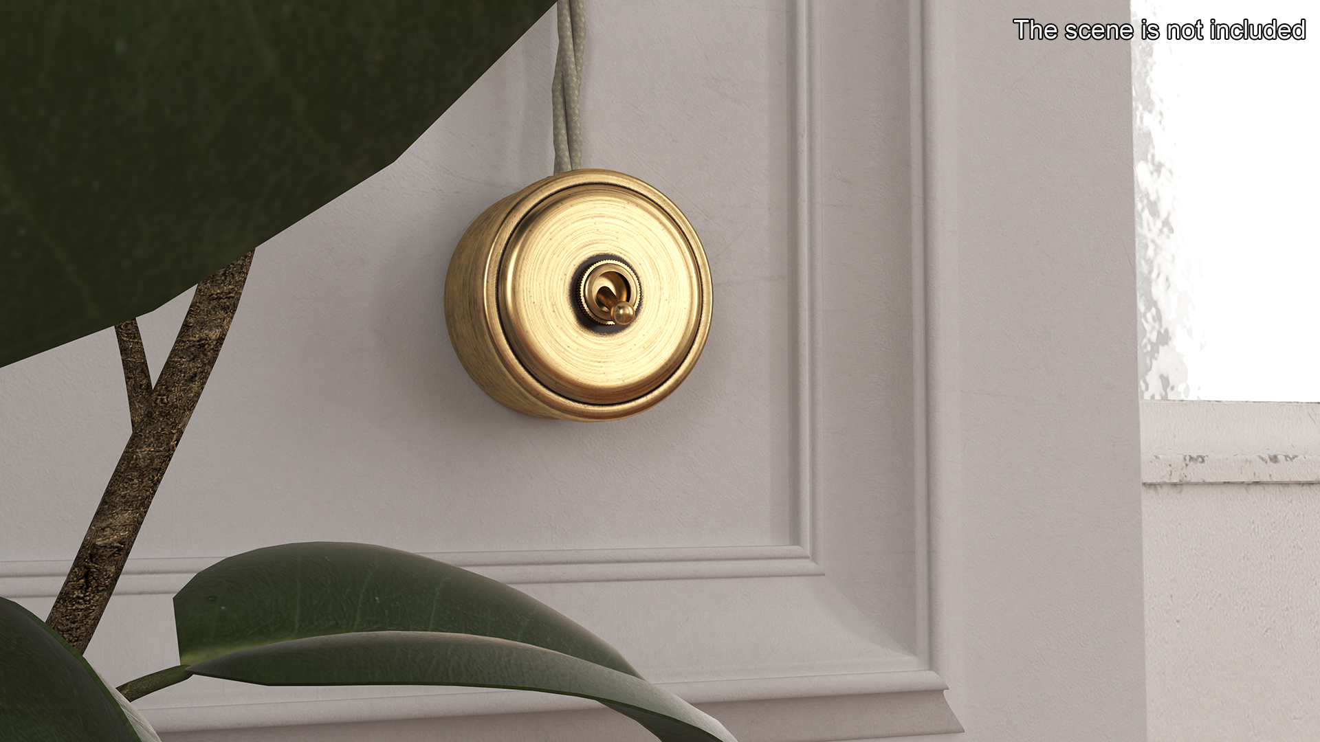 3D Retro Brass Electrical Set