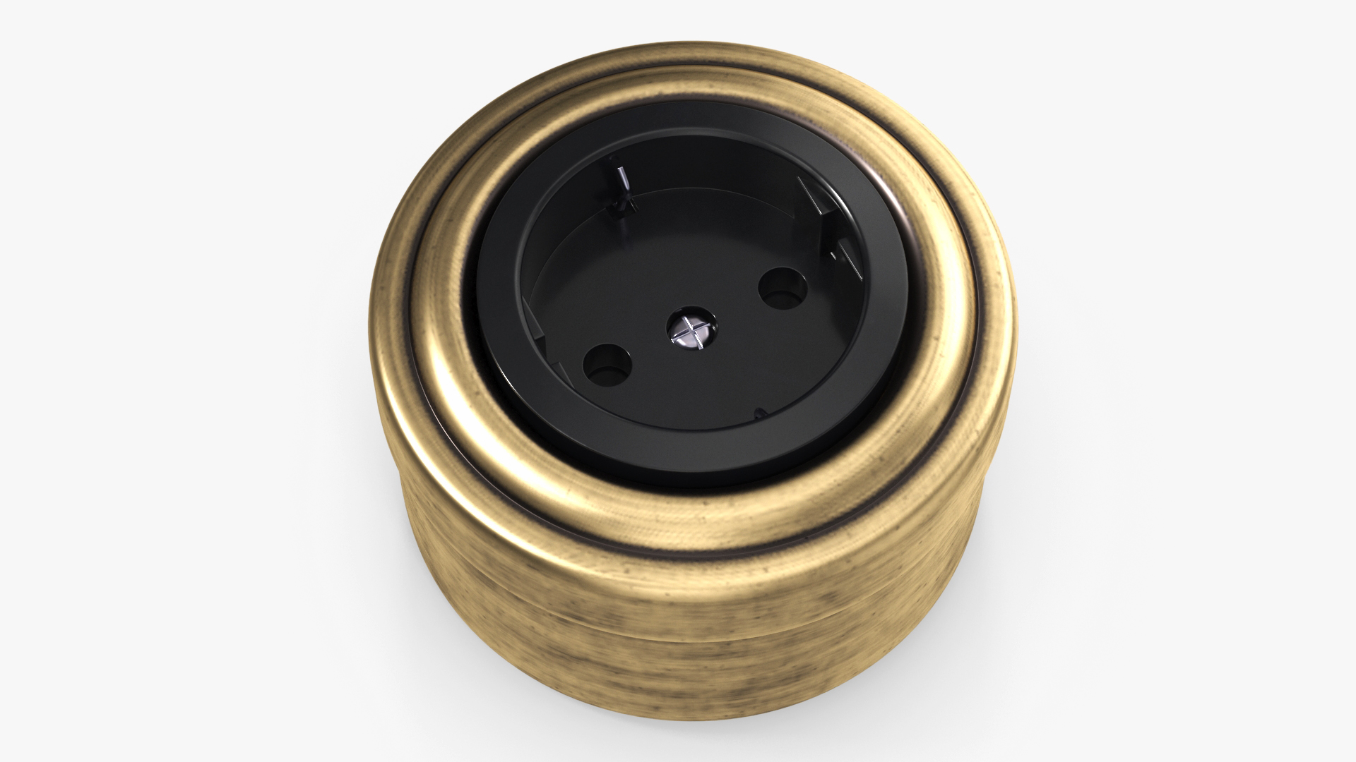 3D Retro Brass Electrical Set