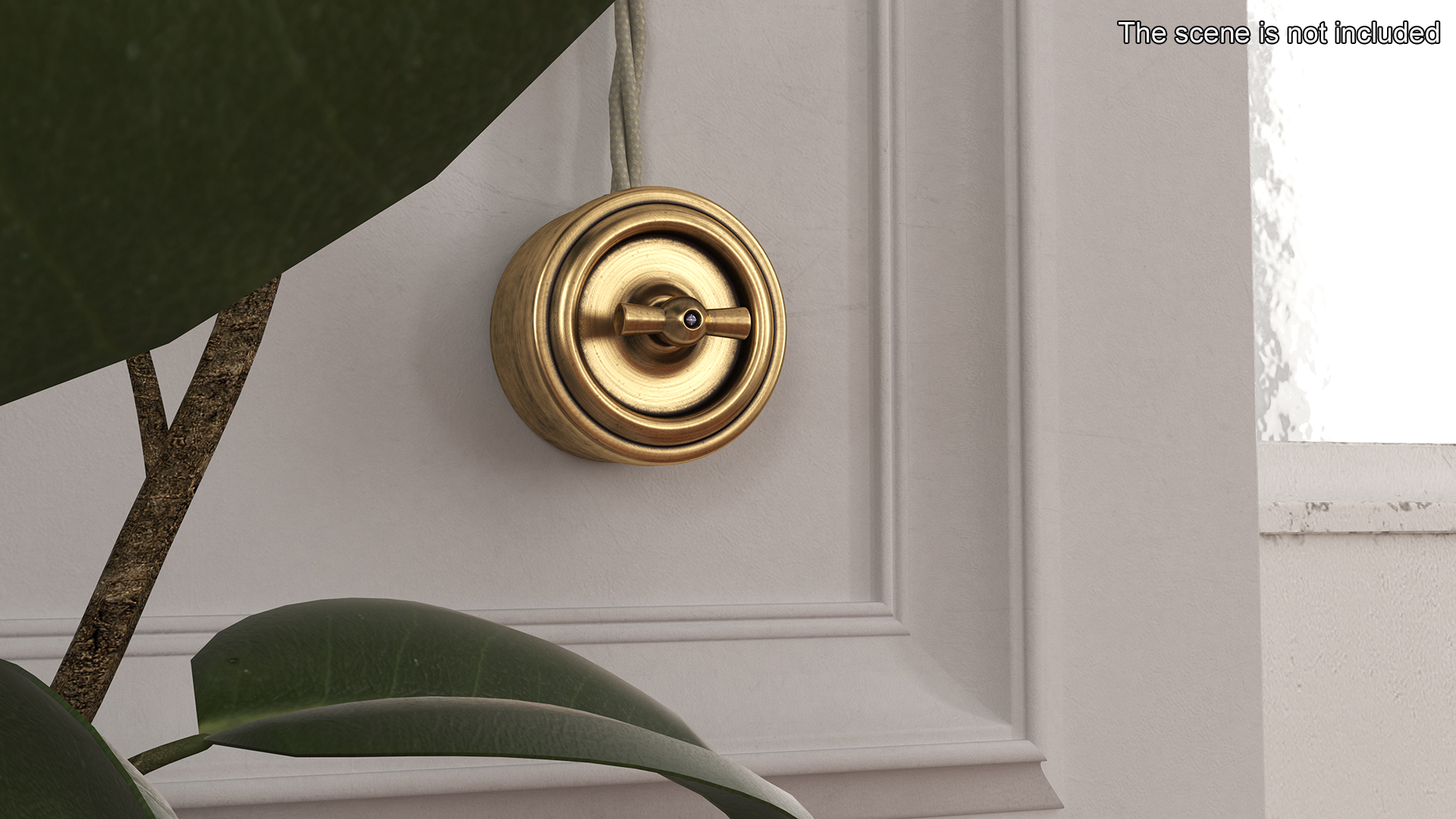 3D Retro Brass Electrical Set