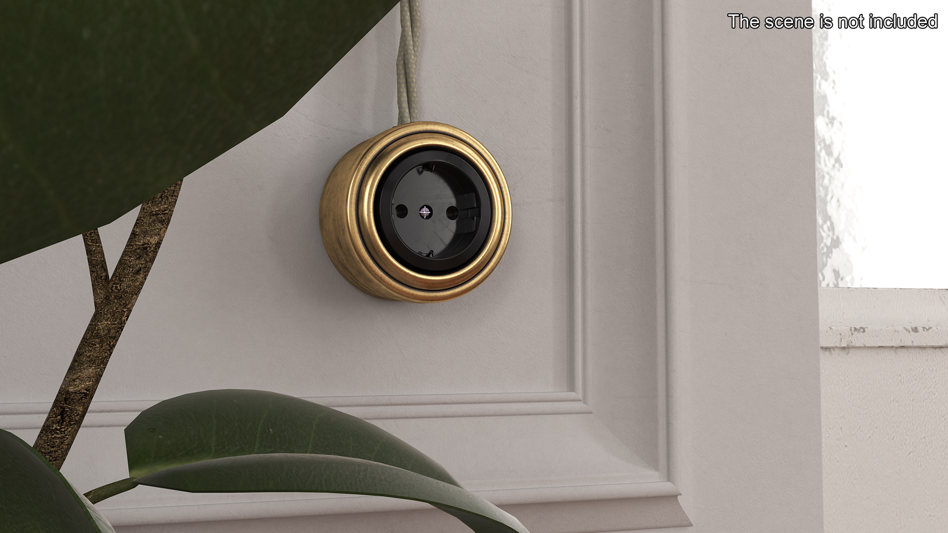 3D Retro Brass Electrical Set