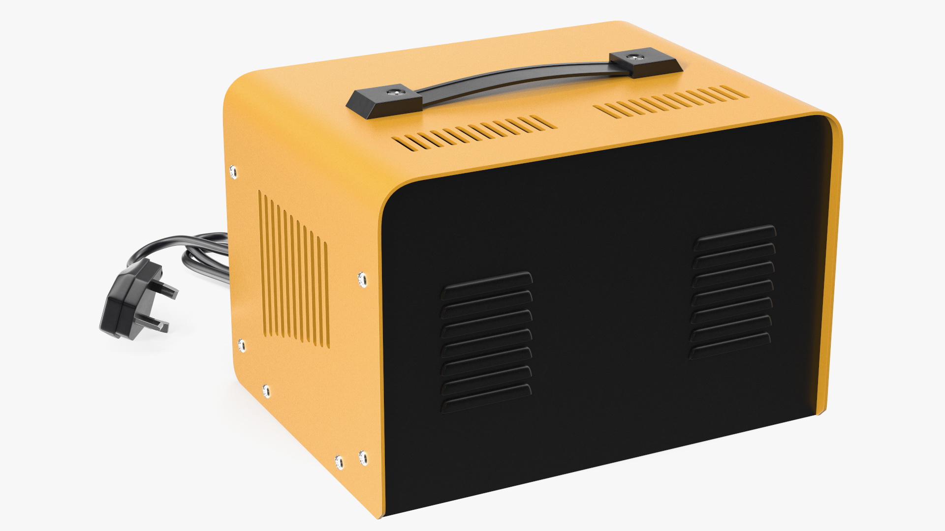 3D Car Battery Charger Anesty Yellow model