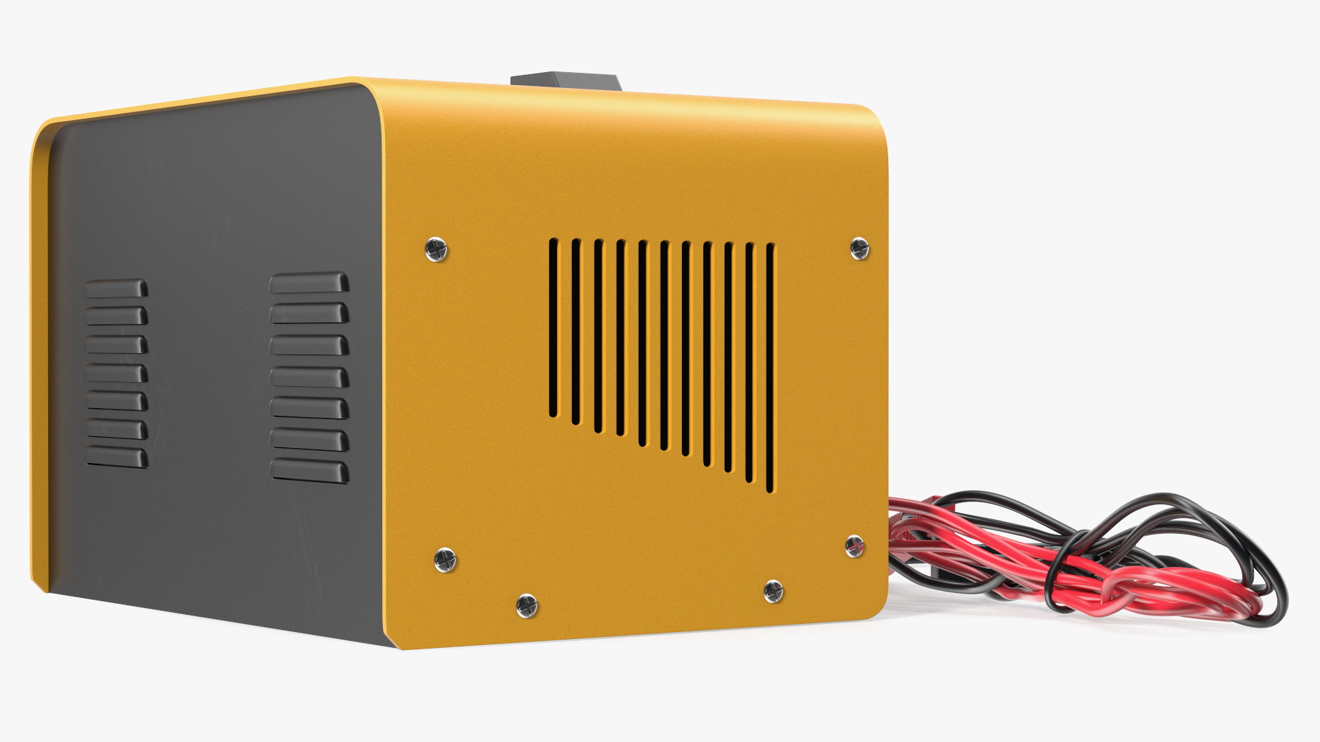 3D Car Battery Charger Anesty Yellow model
