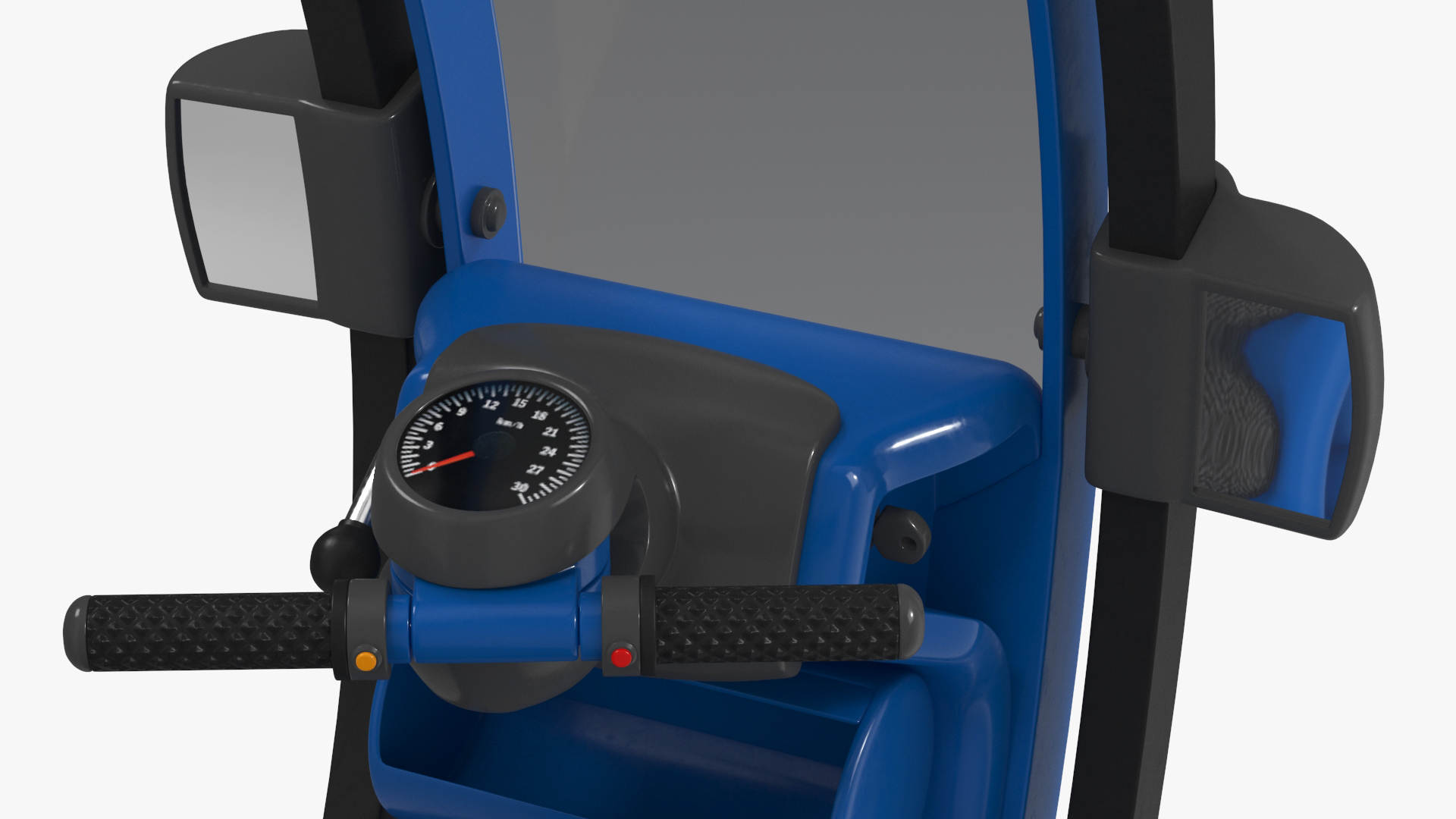 3D Sci-Fi Double Car Tube Blue Rigged for Cinema 4D model