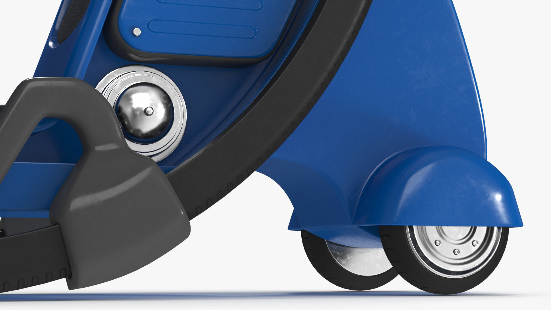 3D Sci-Fi Double Car Tube Blue Rigged for Cinema 4D model