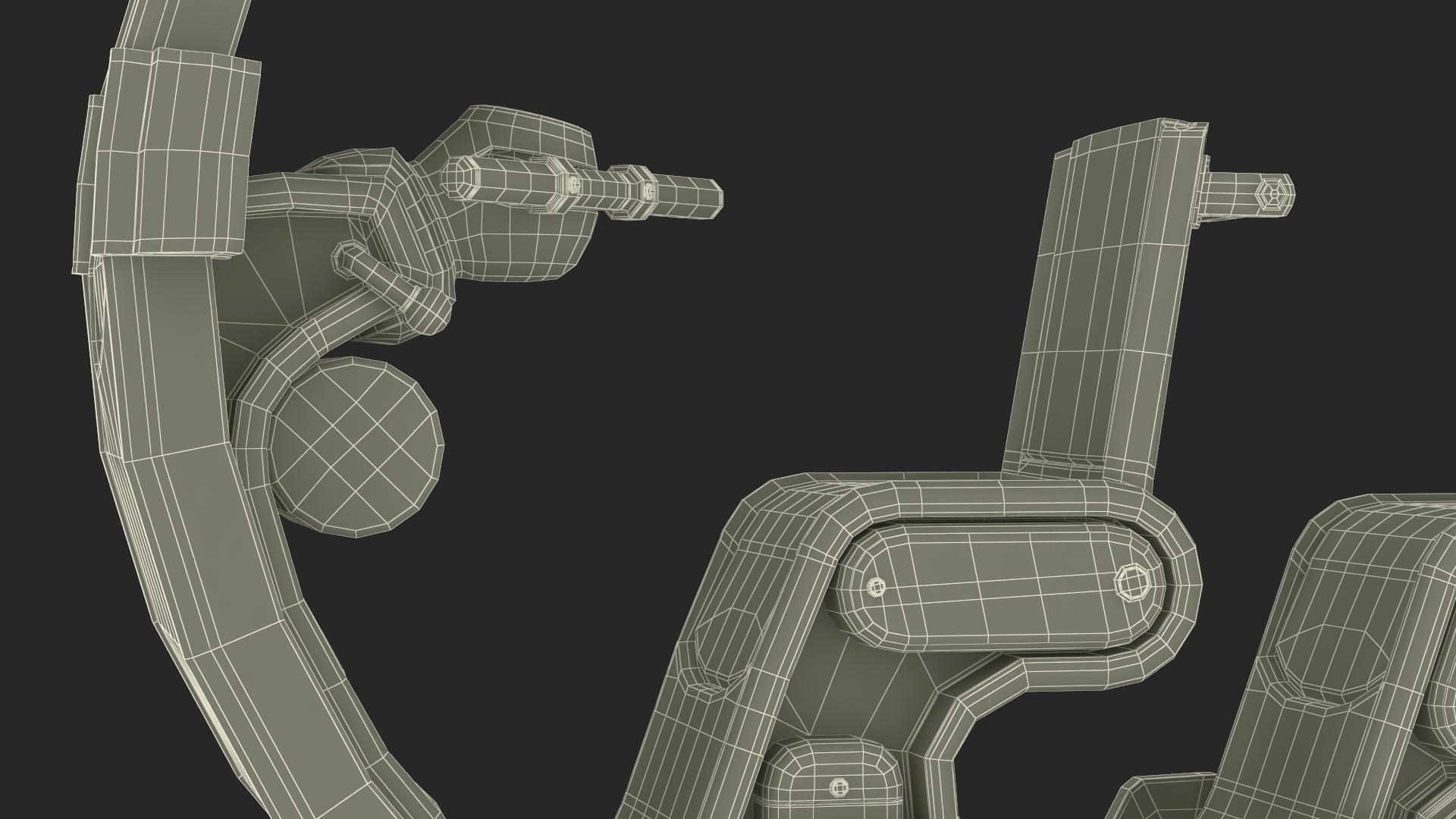 3D Sci-Fi Double Car Tube Blue Rigged for Cinema 4D model