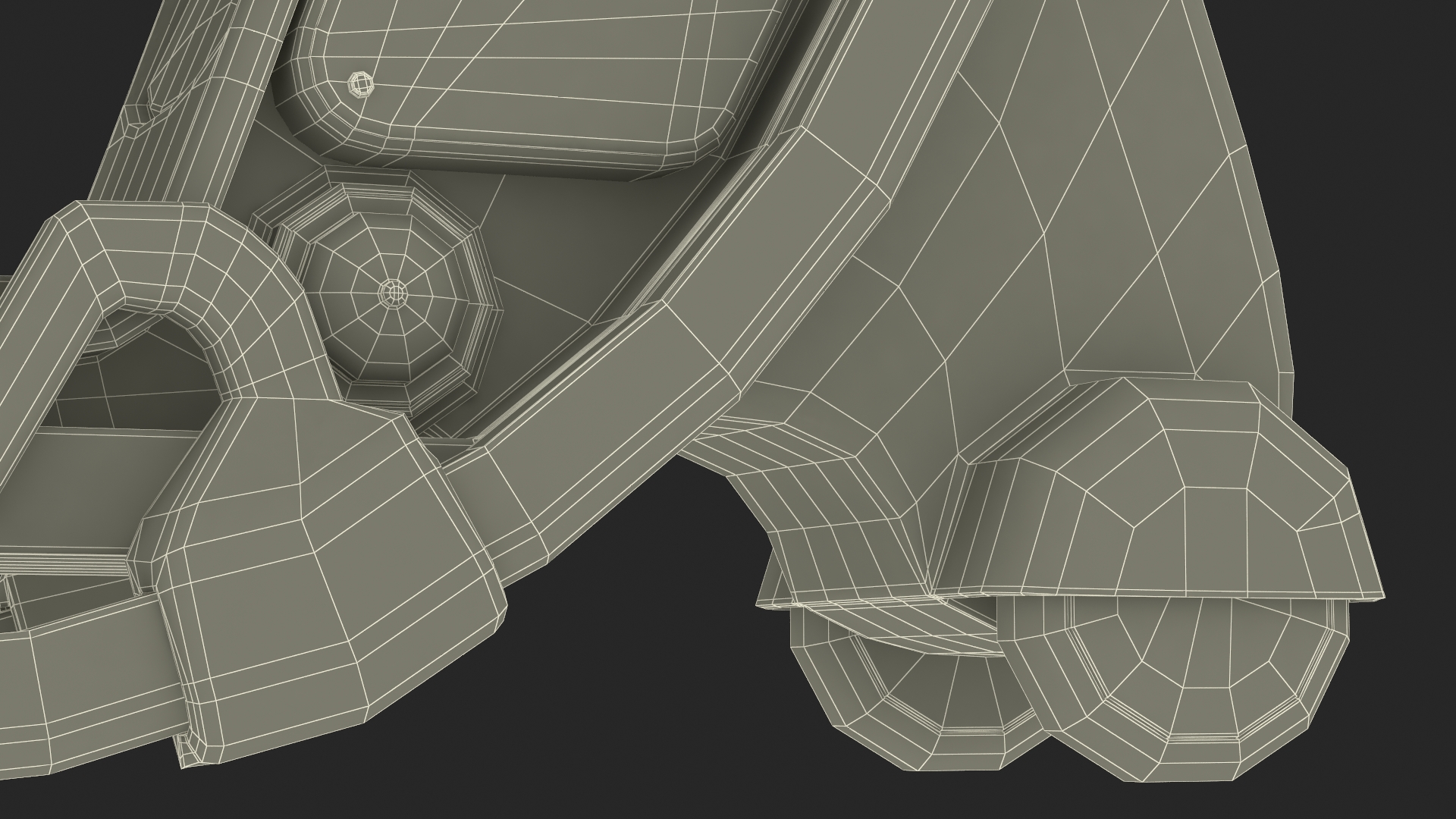 3D Sci-Fi Double Car Tube Blue Rigged for Cinema 4D model