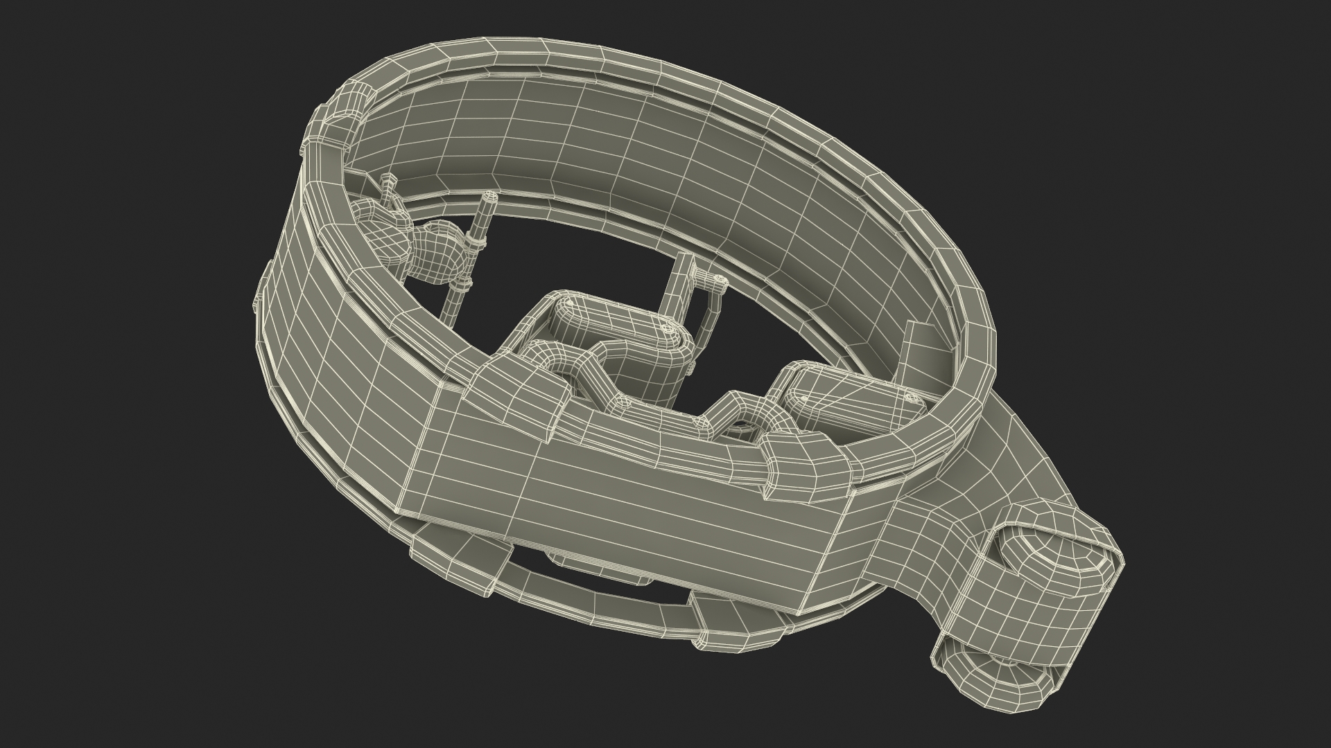 3D Sci-Fi Double Car Tube Blue Rigged for Cinema 4D model