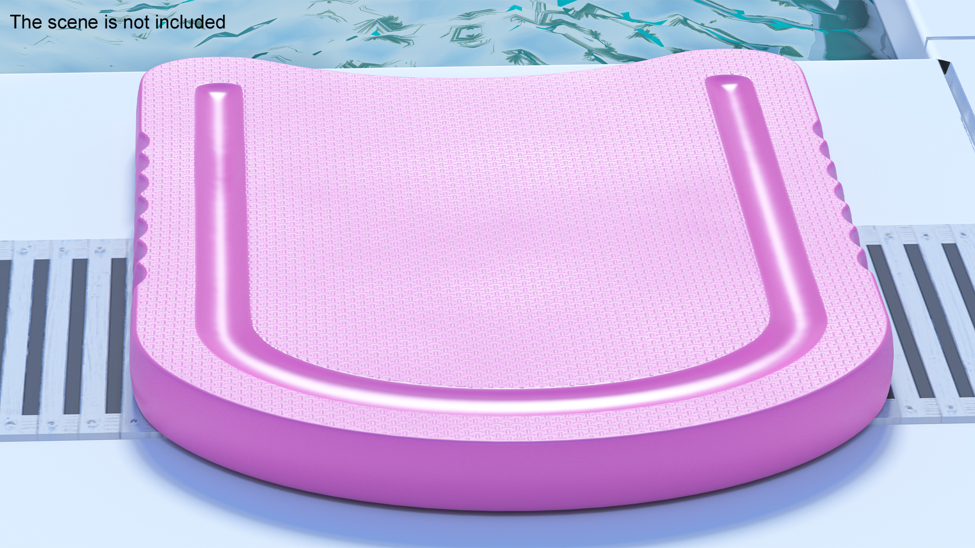 3D Swim Aid Kickboard Pink model