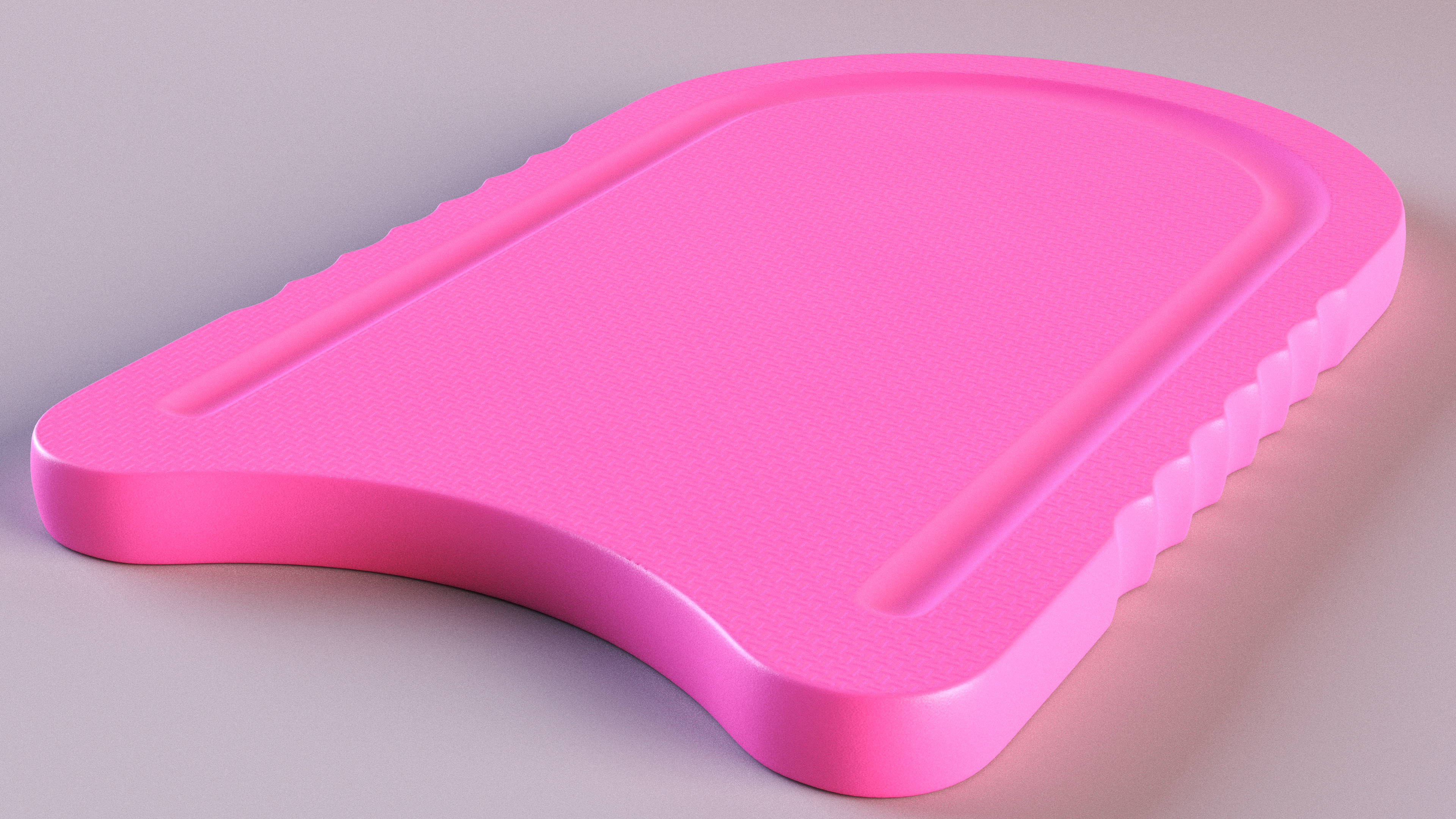 3D Swim Aid Kickboard Pink model