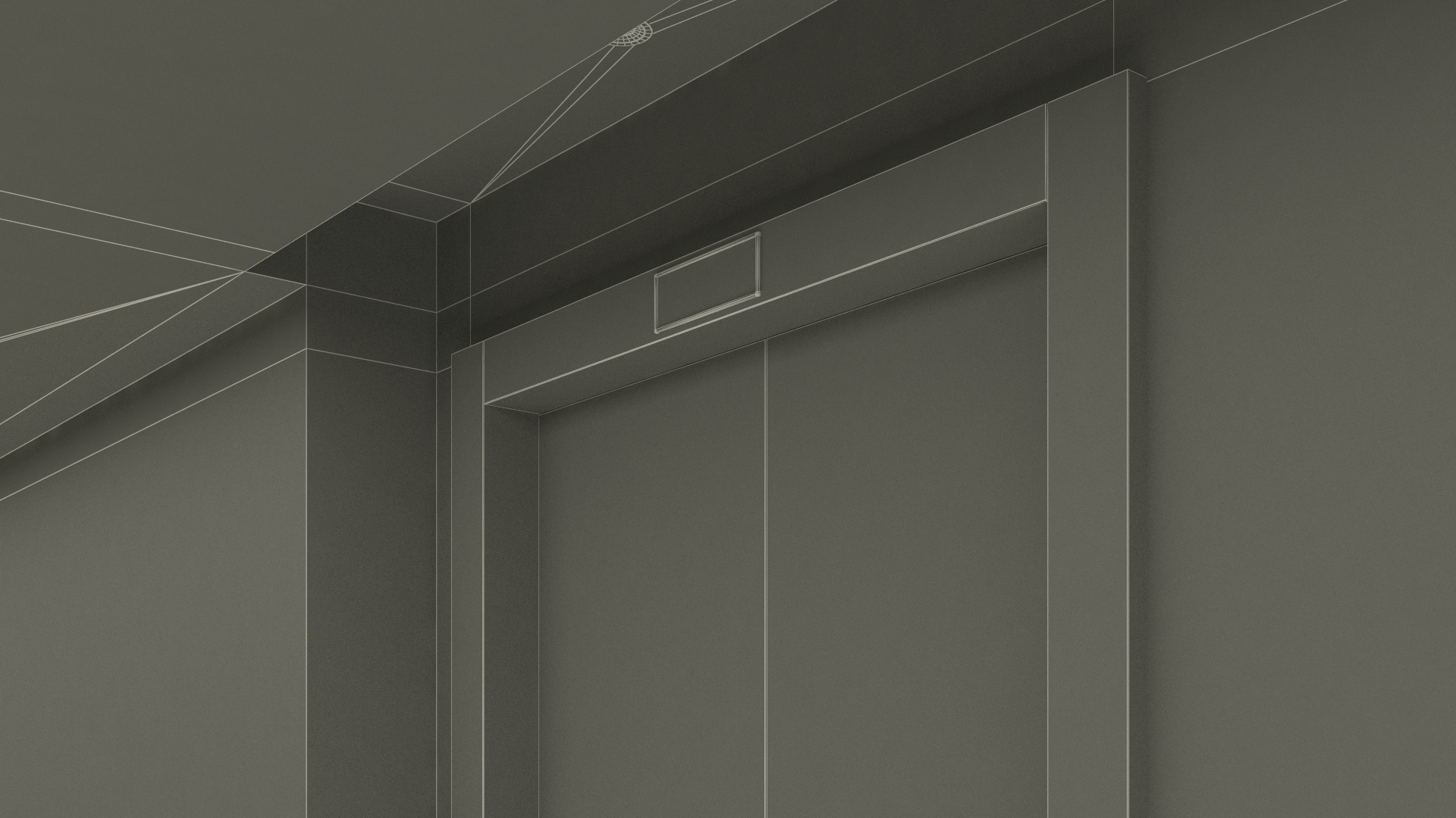 Hotel Walkway Green 3D model