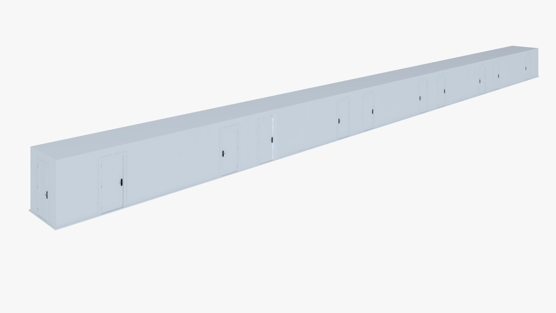 Hotel Walkway Green 3D model