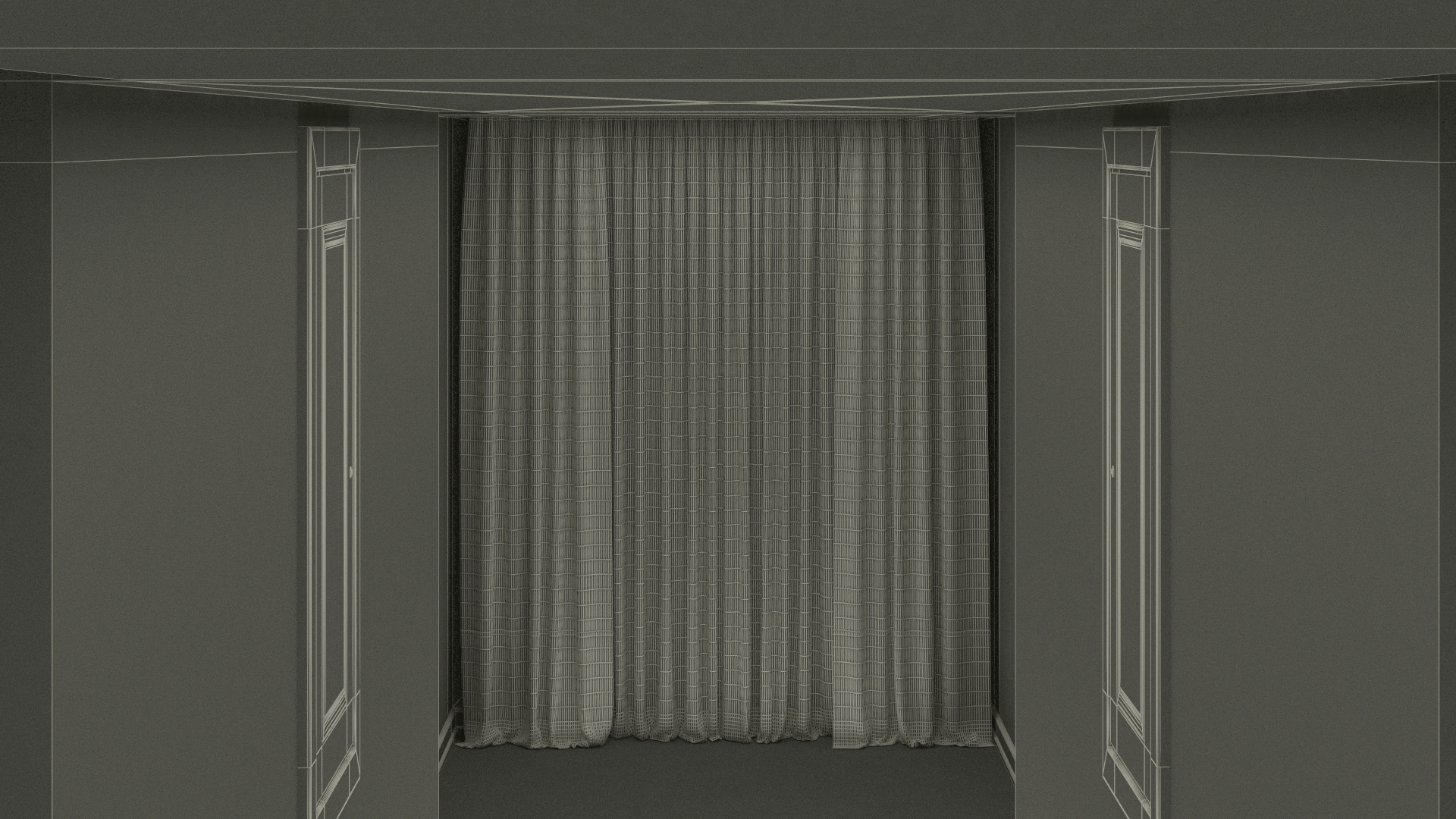 Hotel Walkway Green 3D model