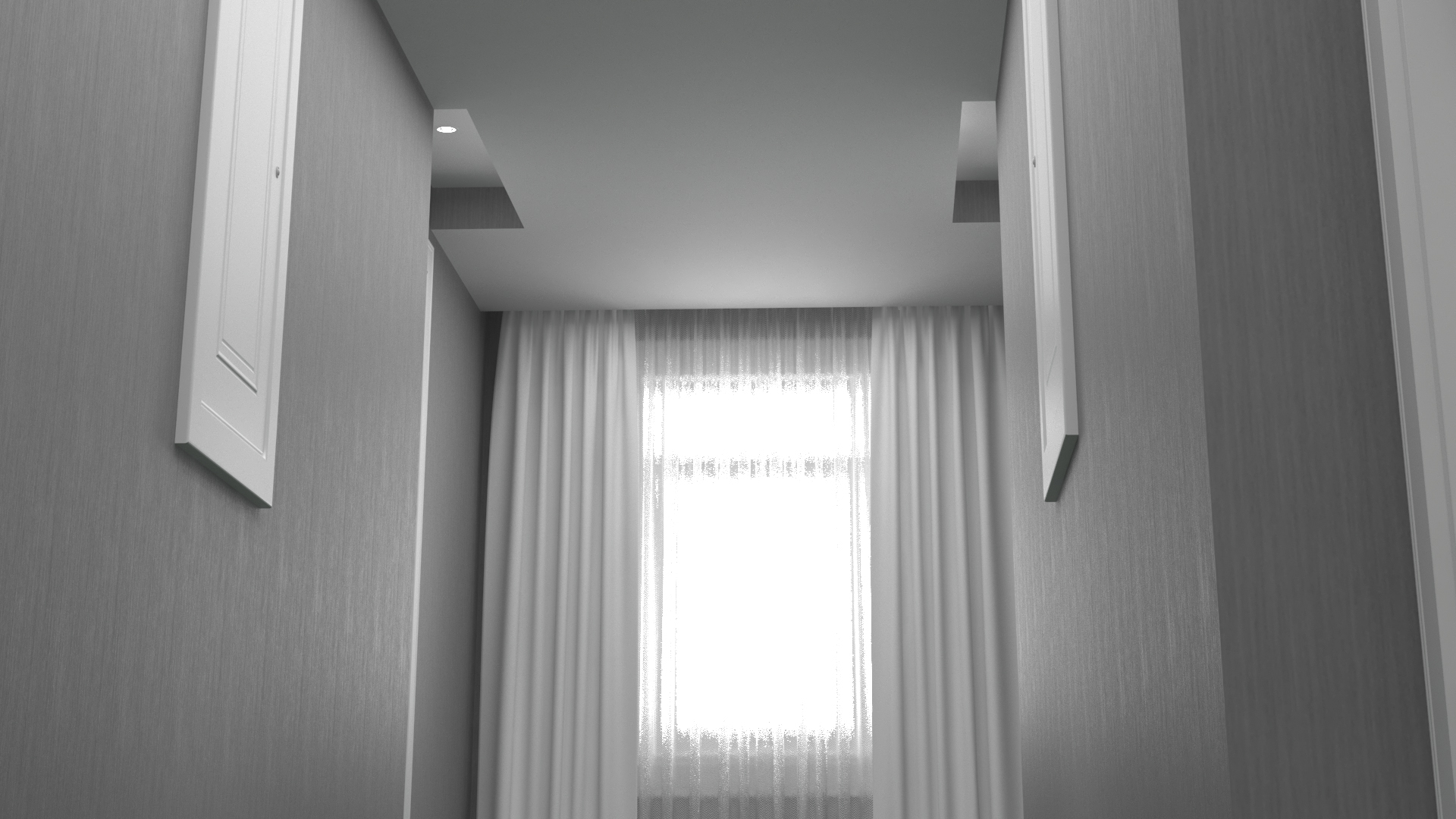Hotel Walkway Green 3D model