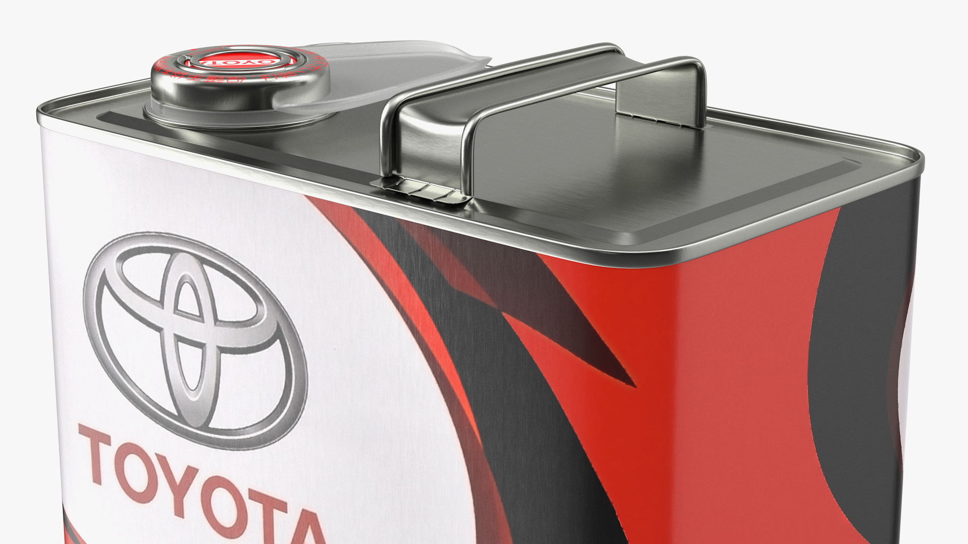 3D Toyota Motor Oil Metal Can