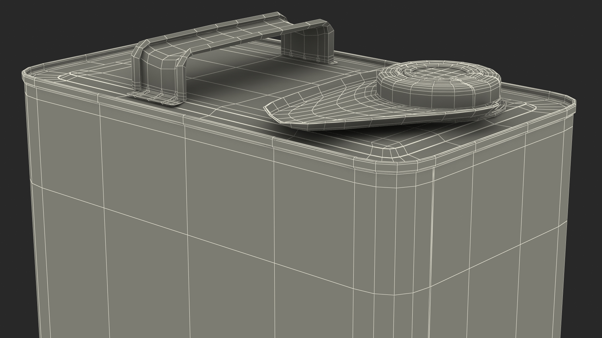 3D Toyota Motor Oil Metal Can
