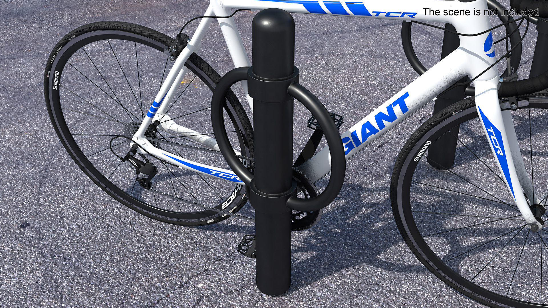 Cycle Rack Parking Black 3D model