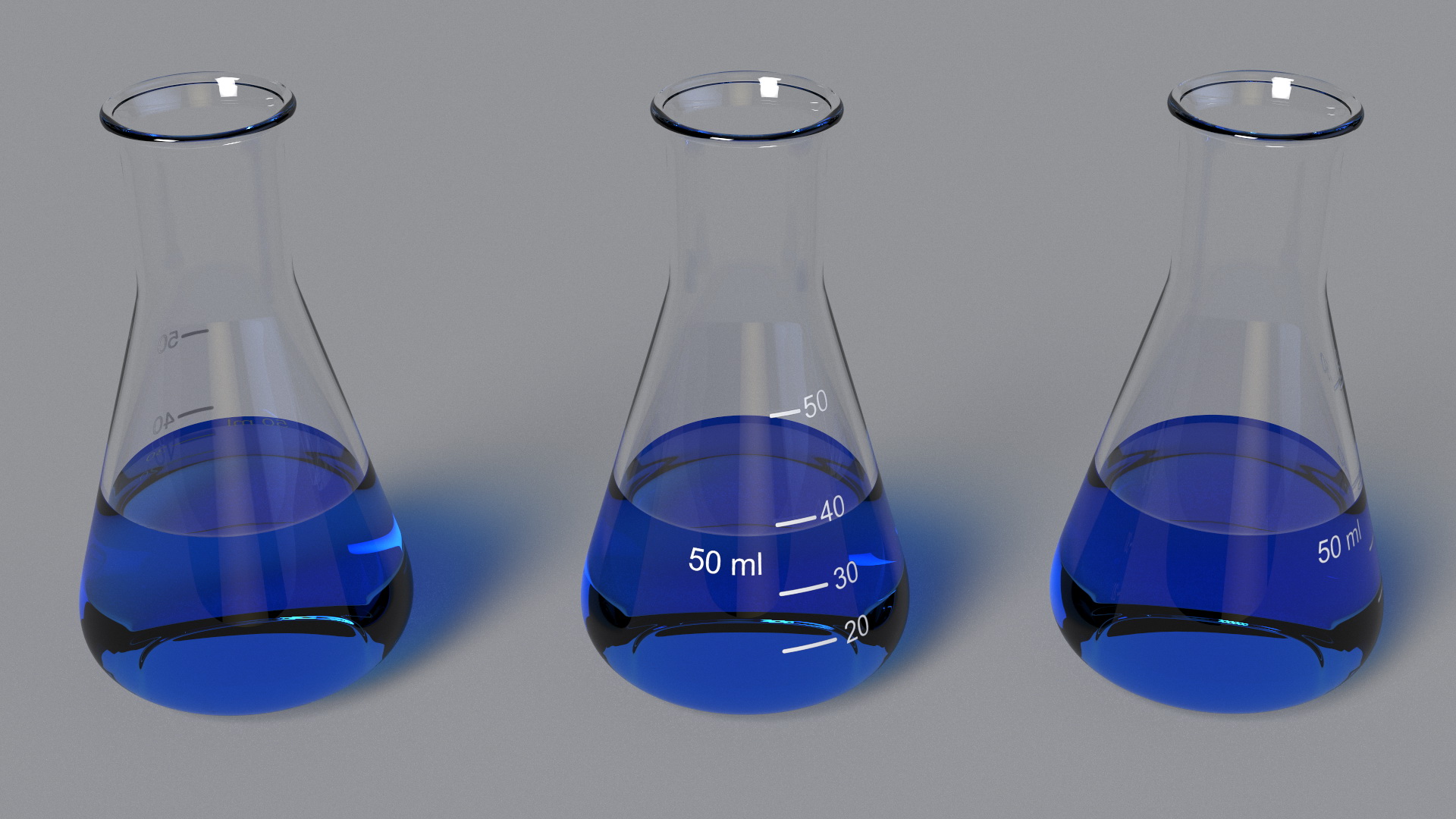 3D Conical Flask 50ml model