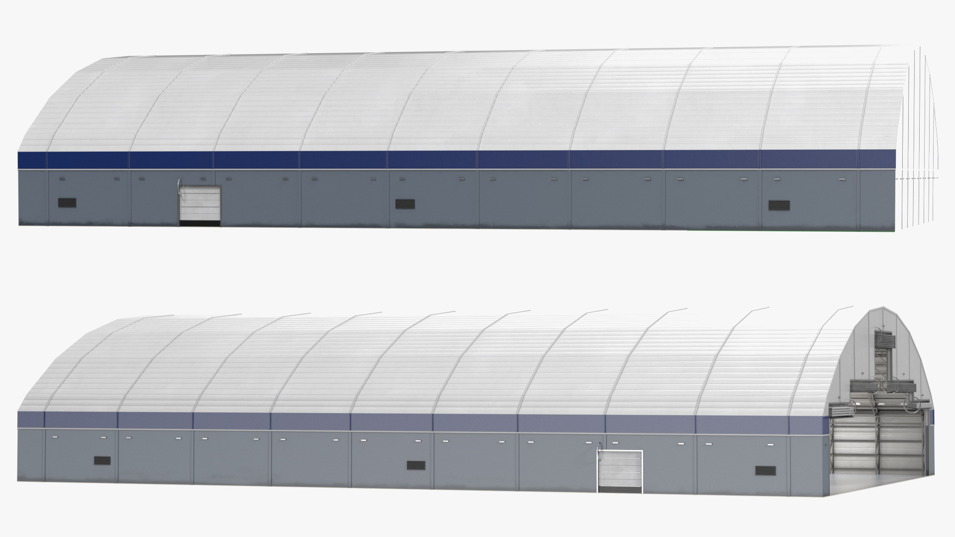 Boeing 727 100 Private Generic Maintained In Aircraft Hangar Rigged 3D
