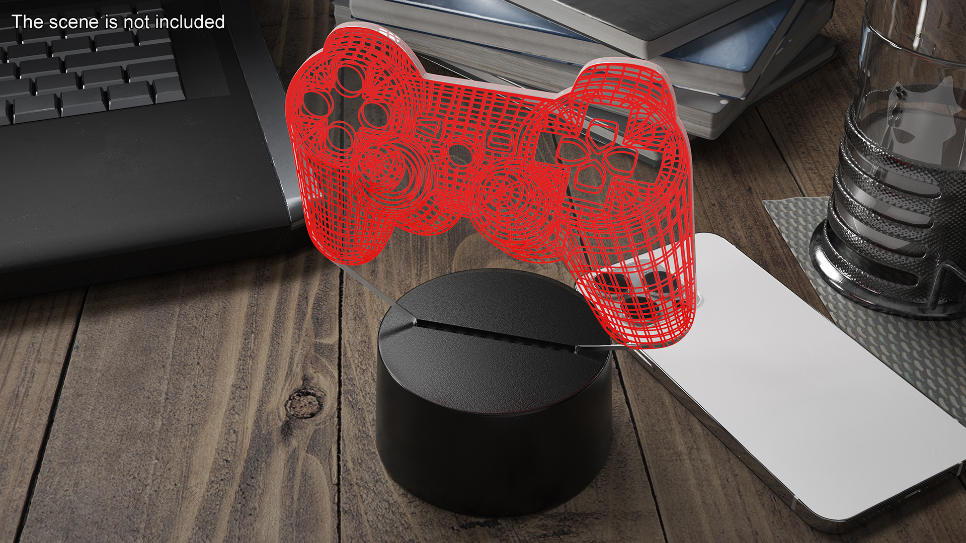 3D 3D Illusion Lamp Gamepad Red model