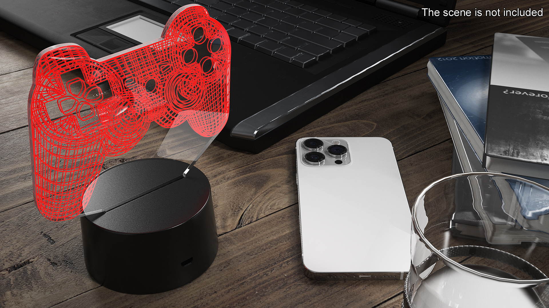 3D 3D Illusion Lamp Gamepad Red model
