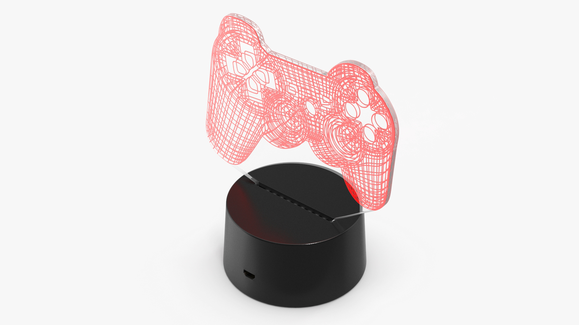 3D 3D Illusion Lamp Gamepad Red model