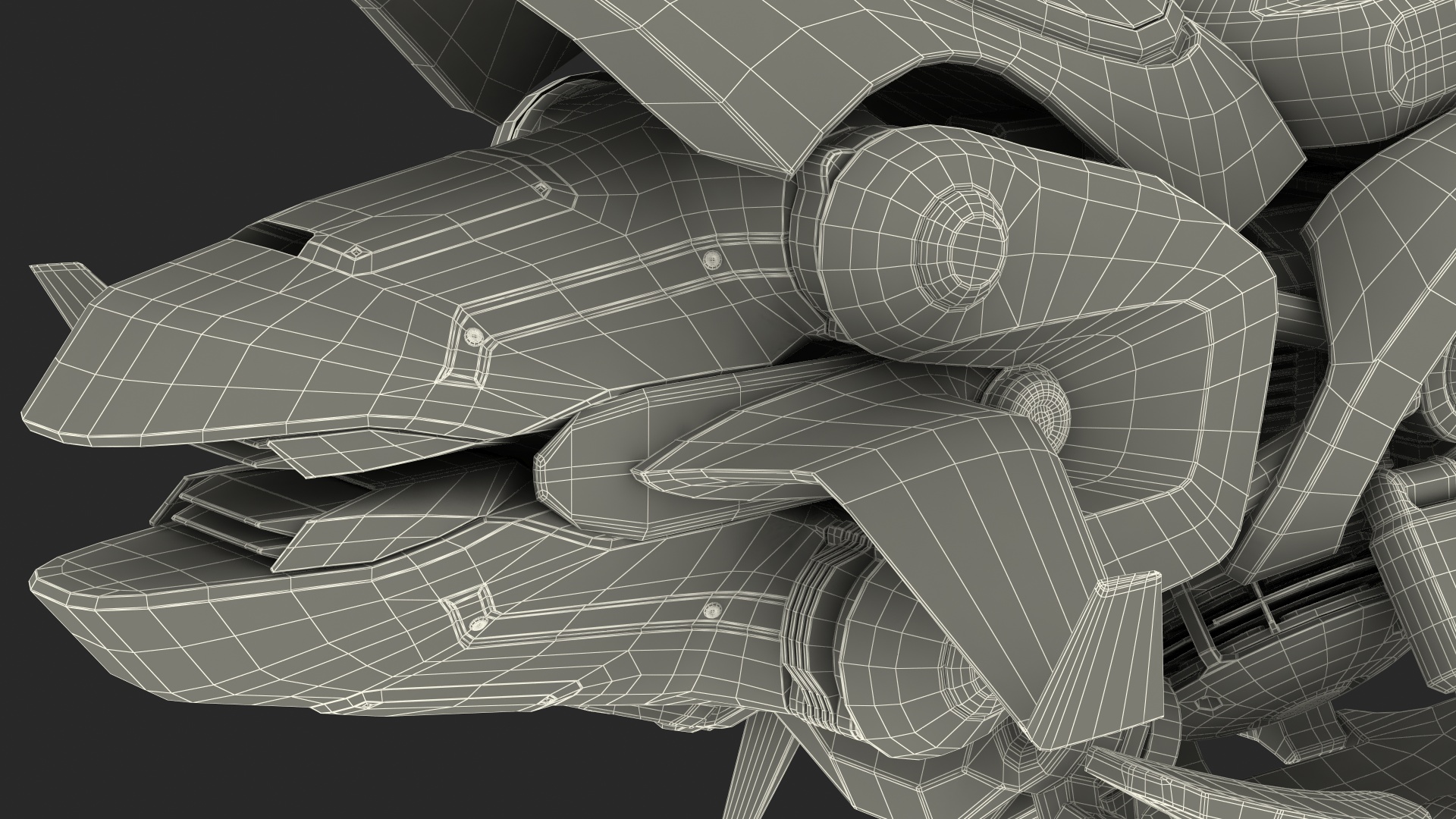 3D Scifi Fly Motorcycle Police Rigged for Cinema 4D model