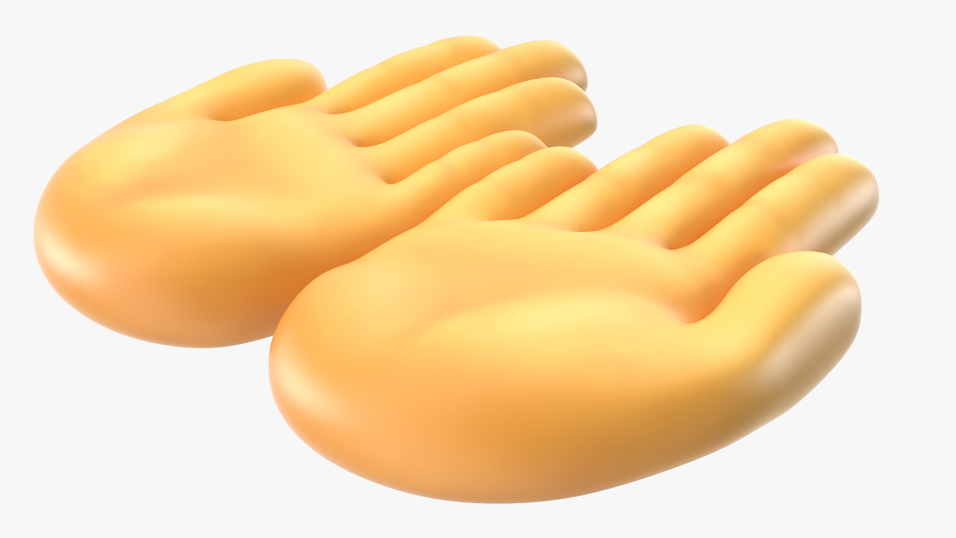 3D Palms Up Together Emoji model