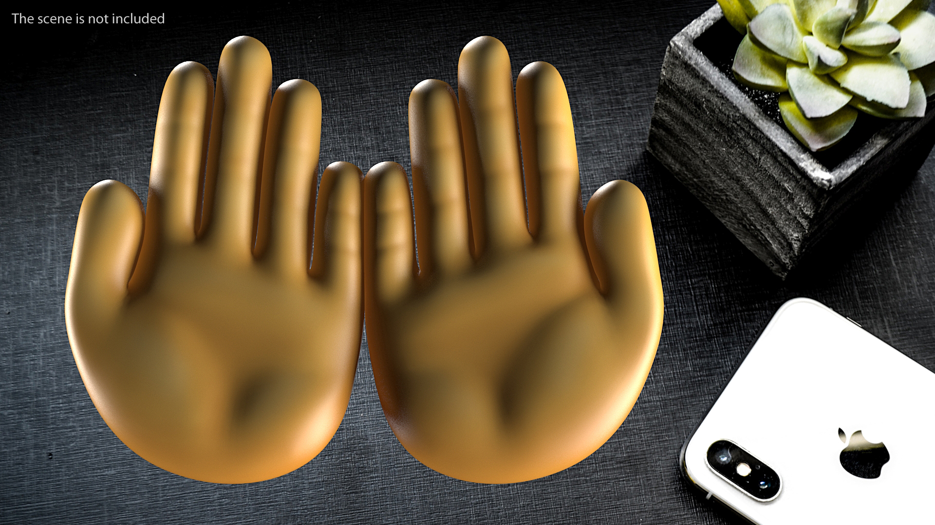 3D Palms Up Together Emoji model