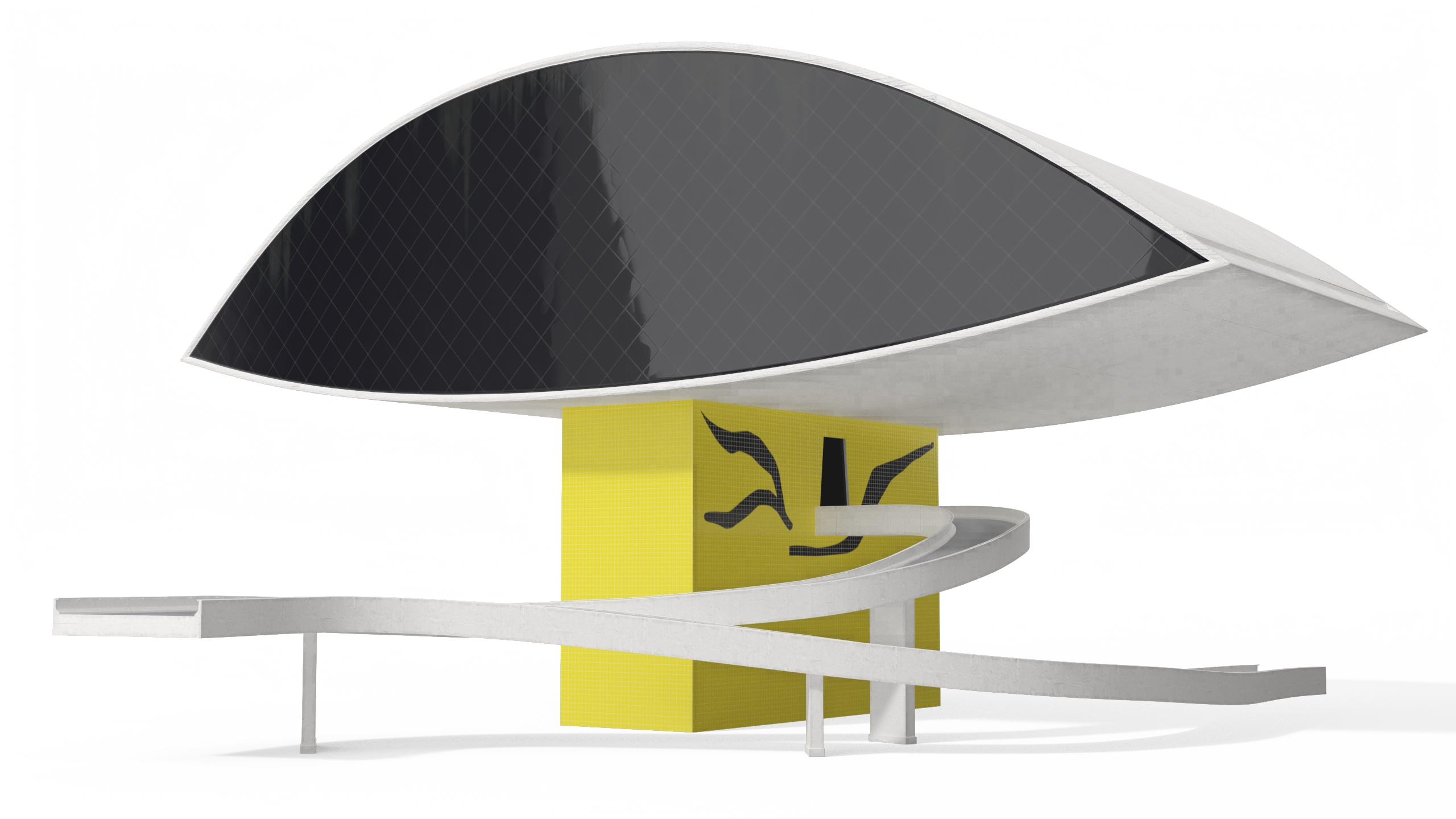 3D model Museu Oscar Niemeyer