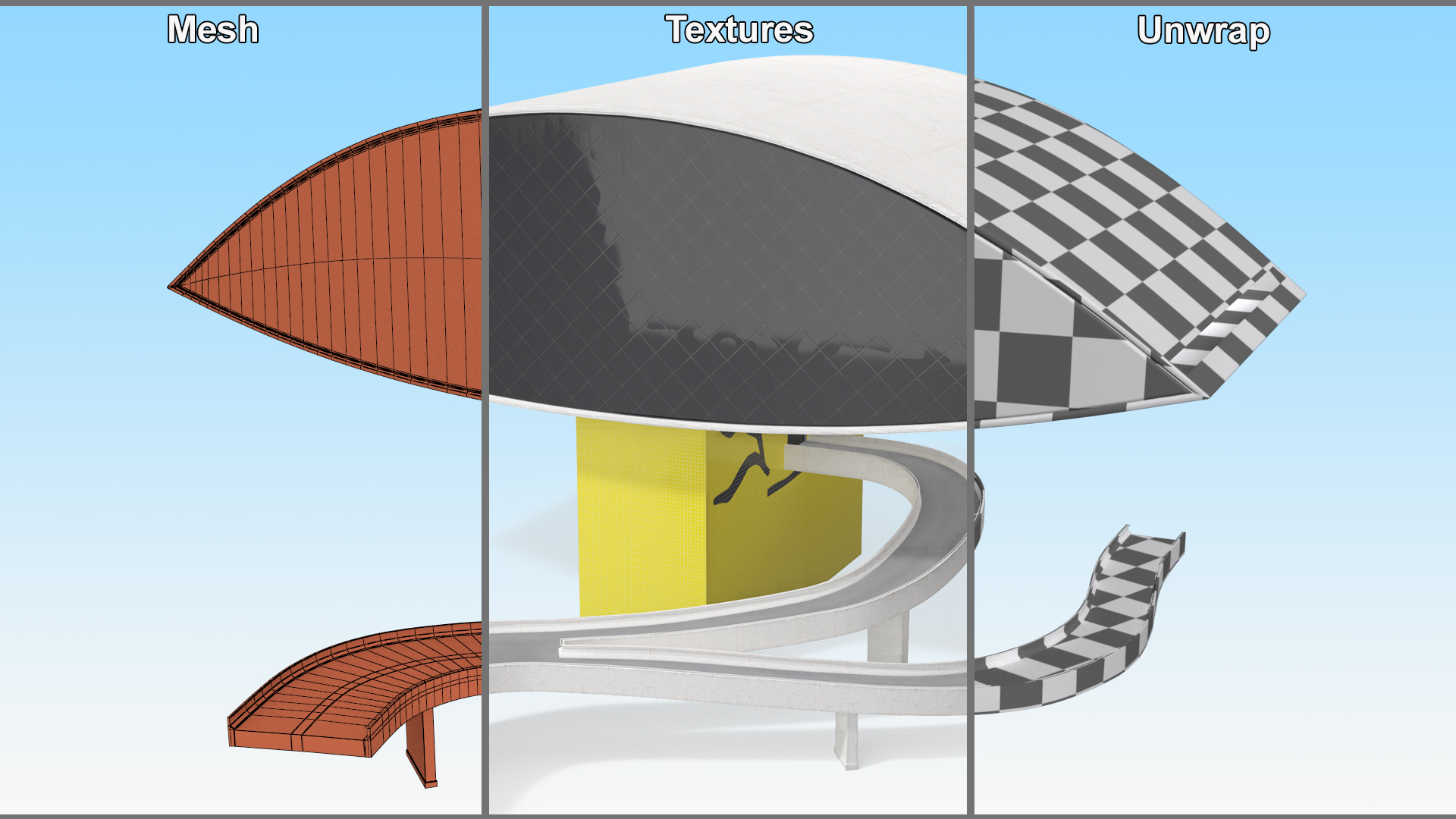 3D model Museu Oscar Niemeyer