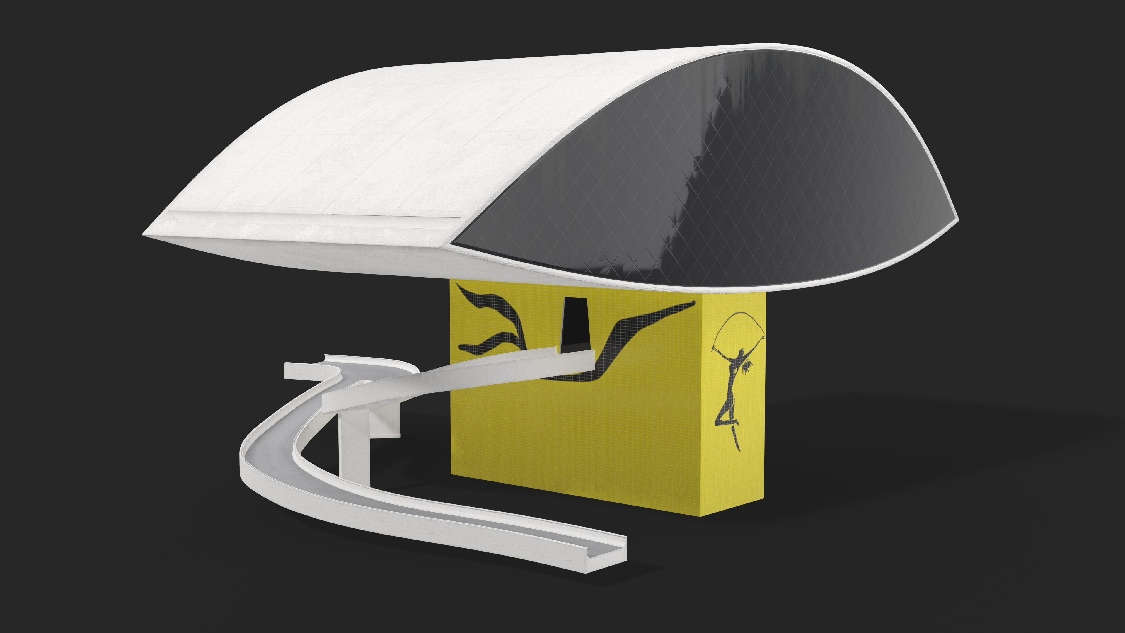 3D model Museu Oscar Niemeyer
