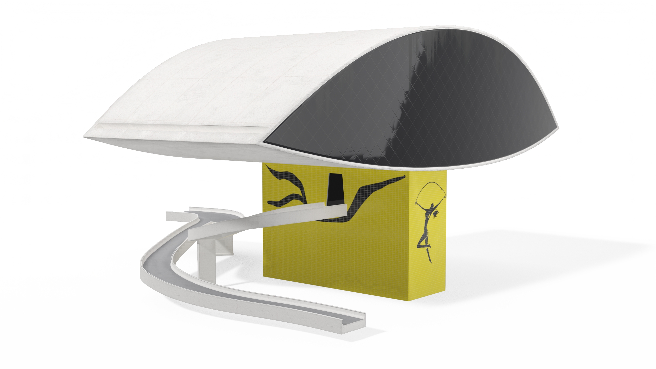 3D model Museu Oscar Niemeyer