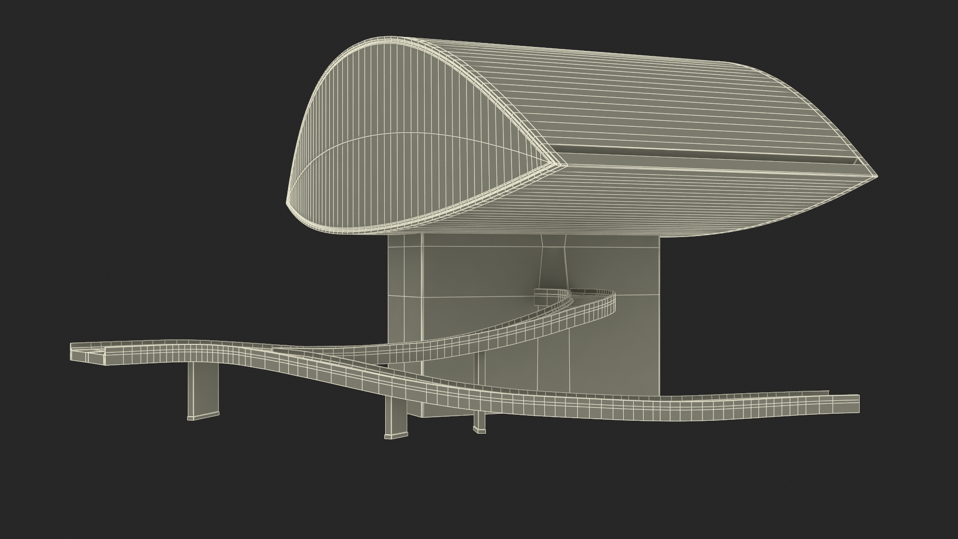 3D model Museu Oscar Niemeyer