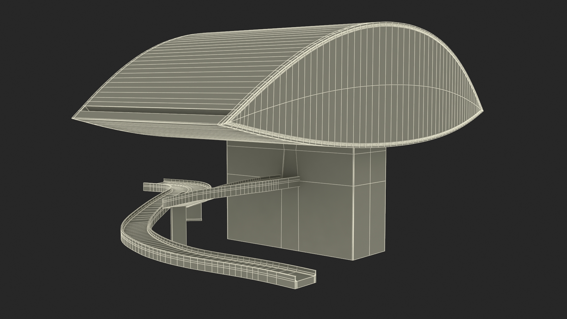 3D model Museu Oscar Niemeyer