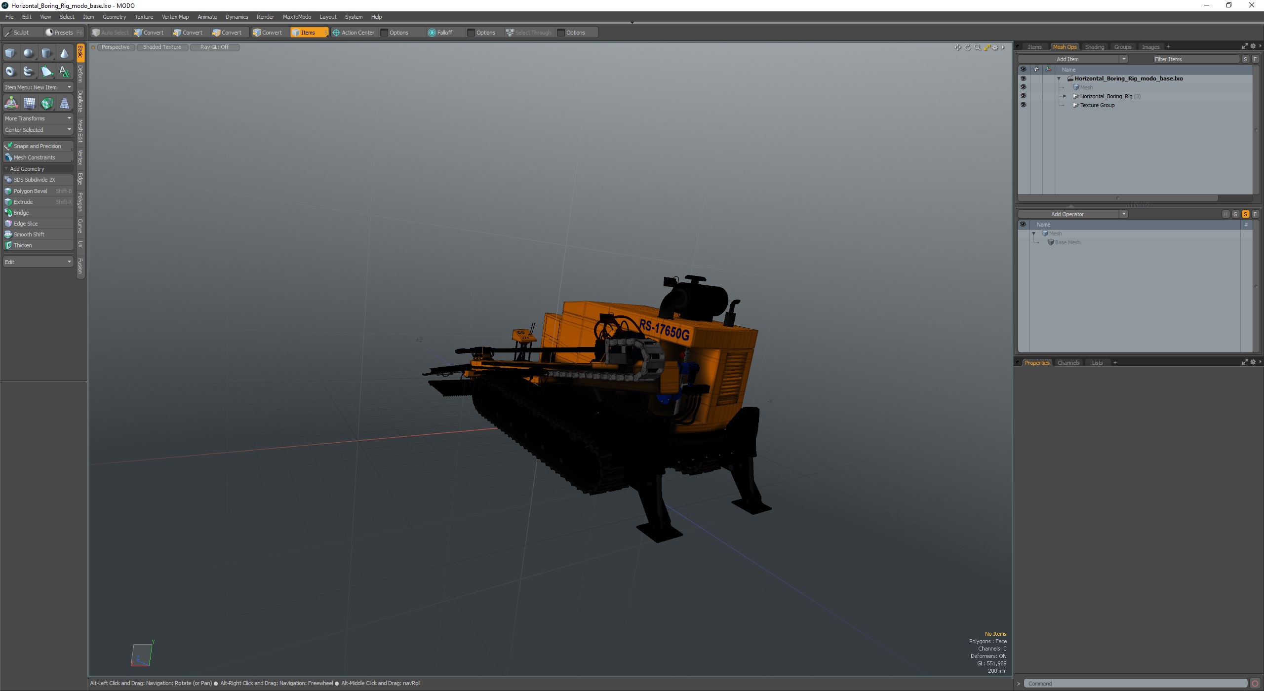 3D Horizontal Boring Rig