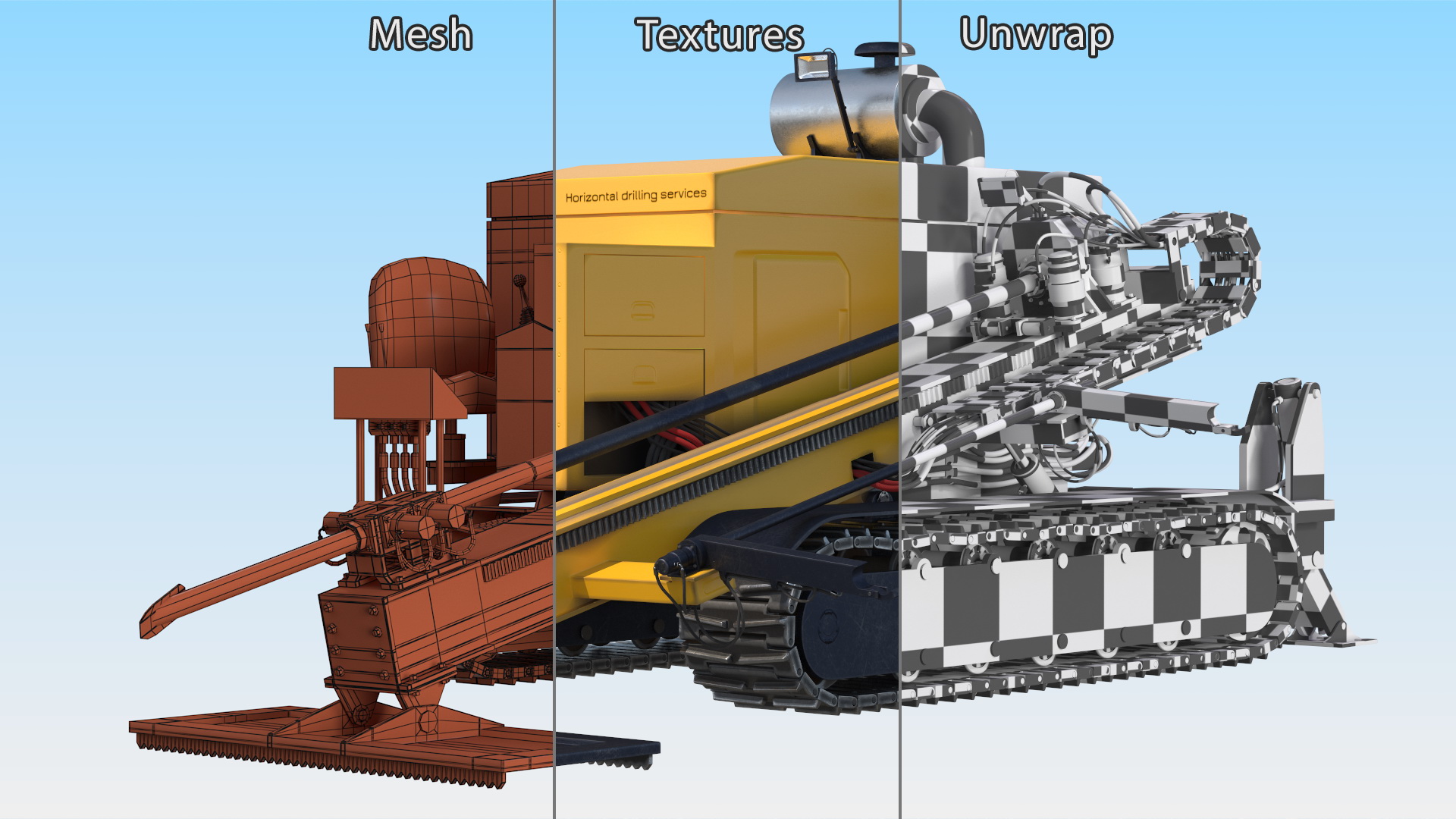 3D Horizontal Boring Rig