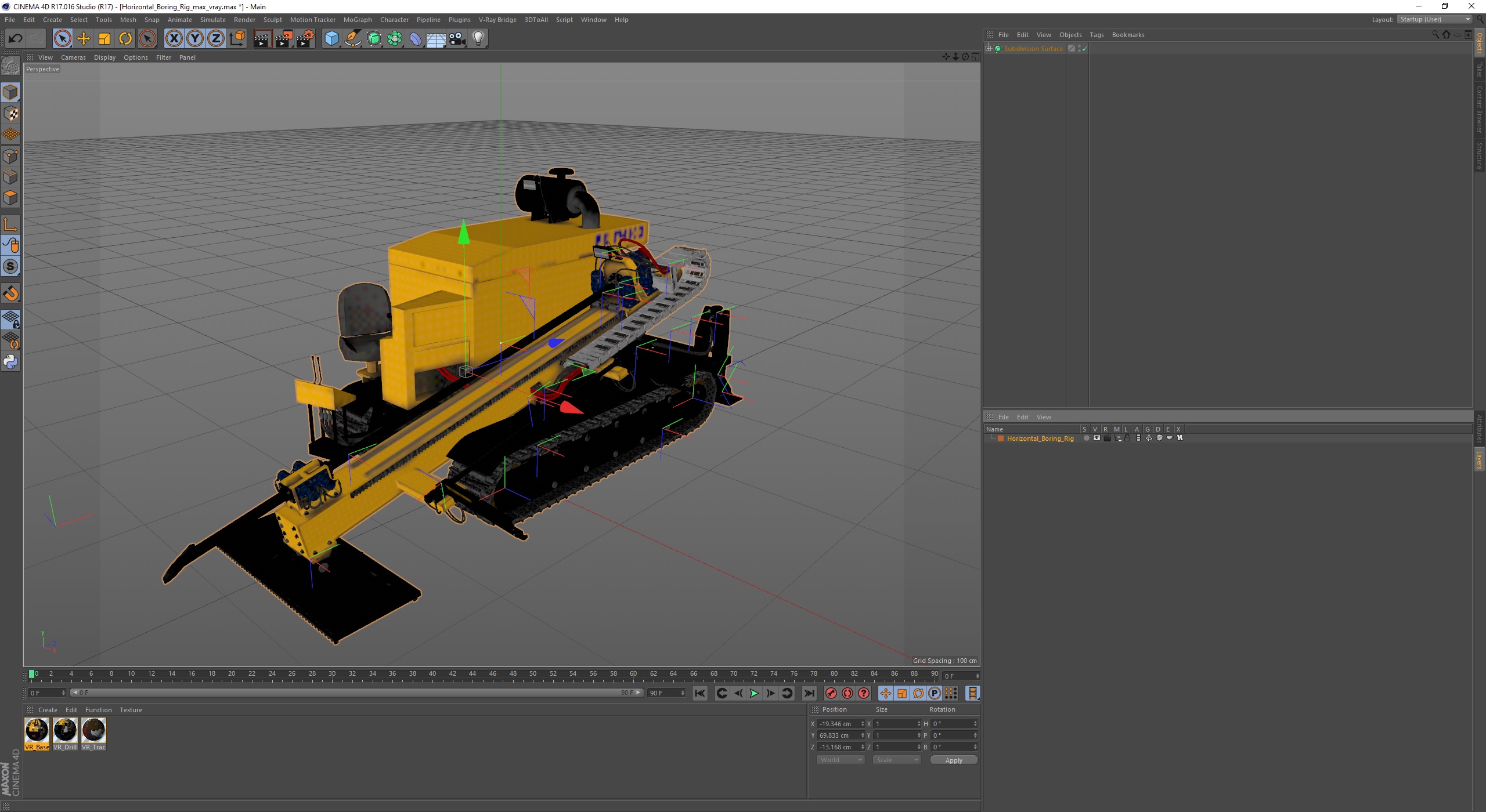 3D Horizontal Boring Rig